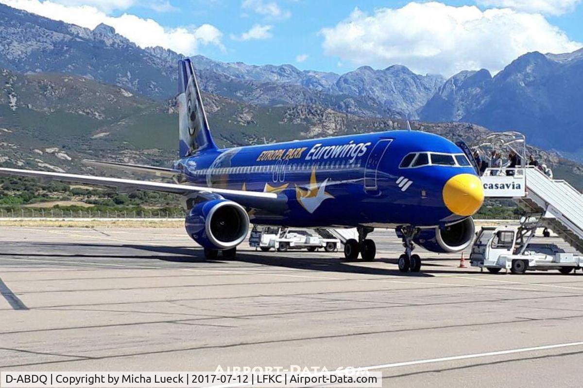 D-ABDQ, 2007 Airbus A320-214 C/N 3121, At Calvi