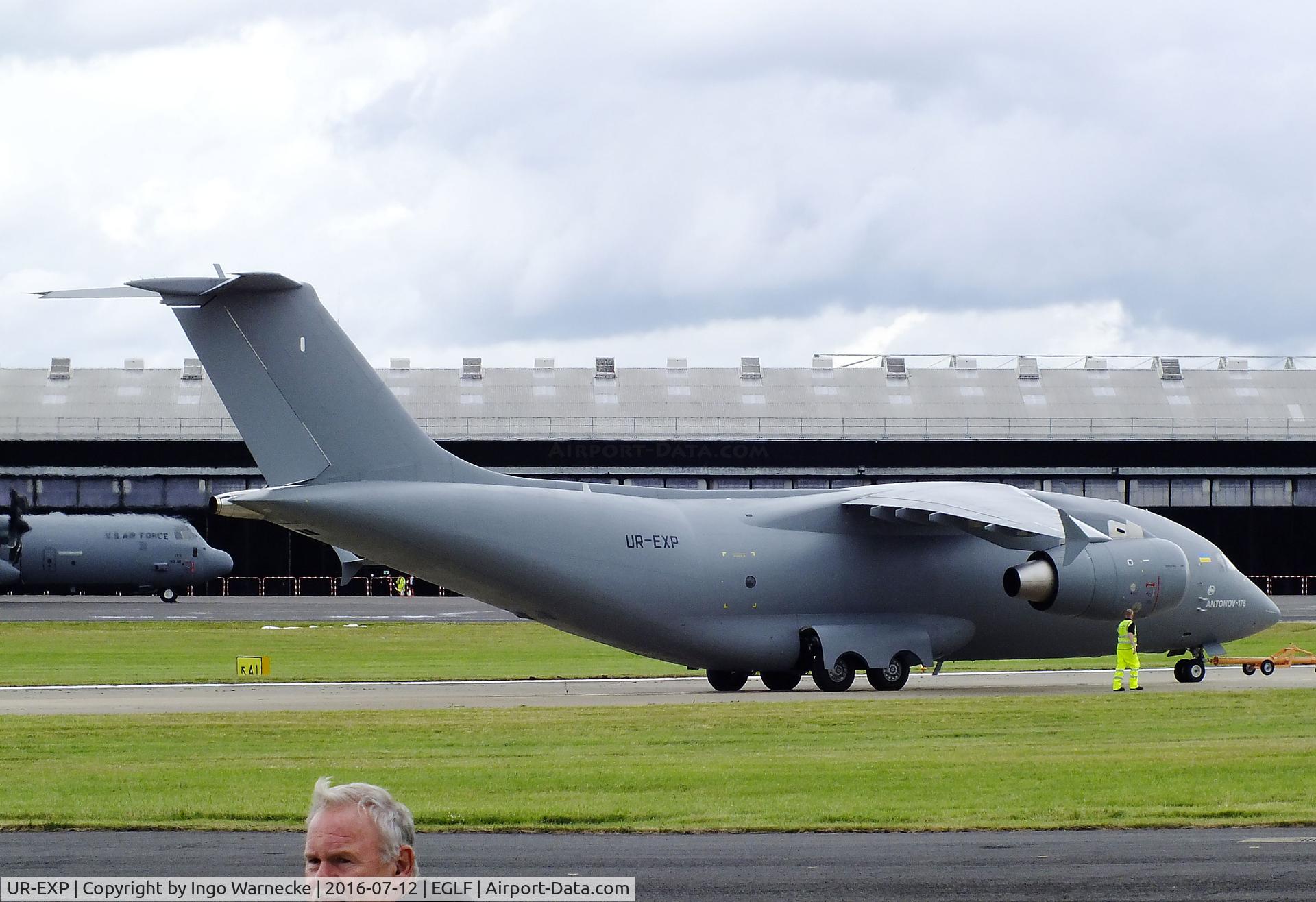 UR-EXP, 2015 Antonov An-178 C/N 178/01-01, Antonov An-178 at Farnborough International 2016