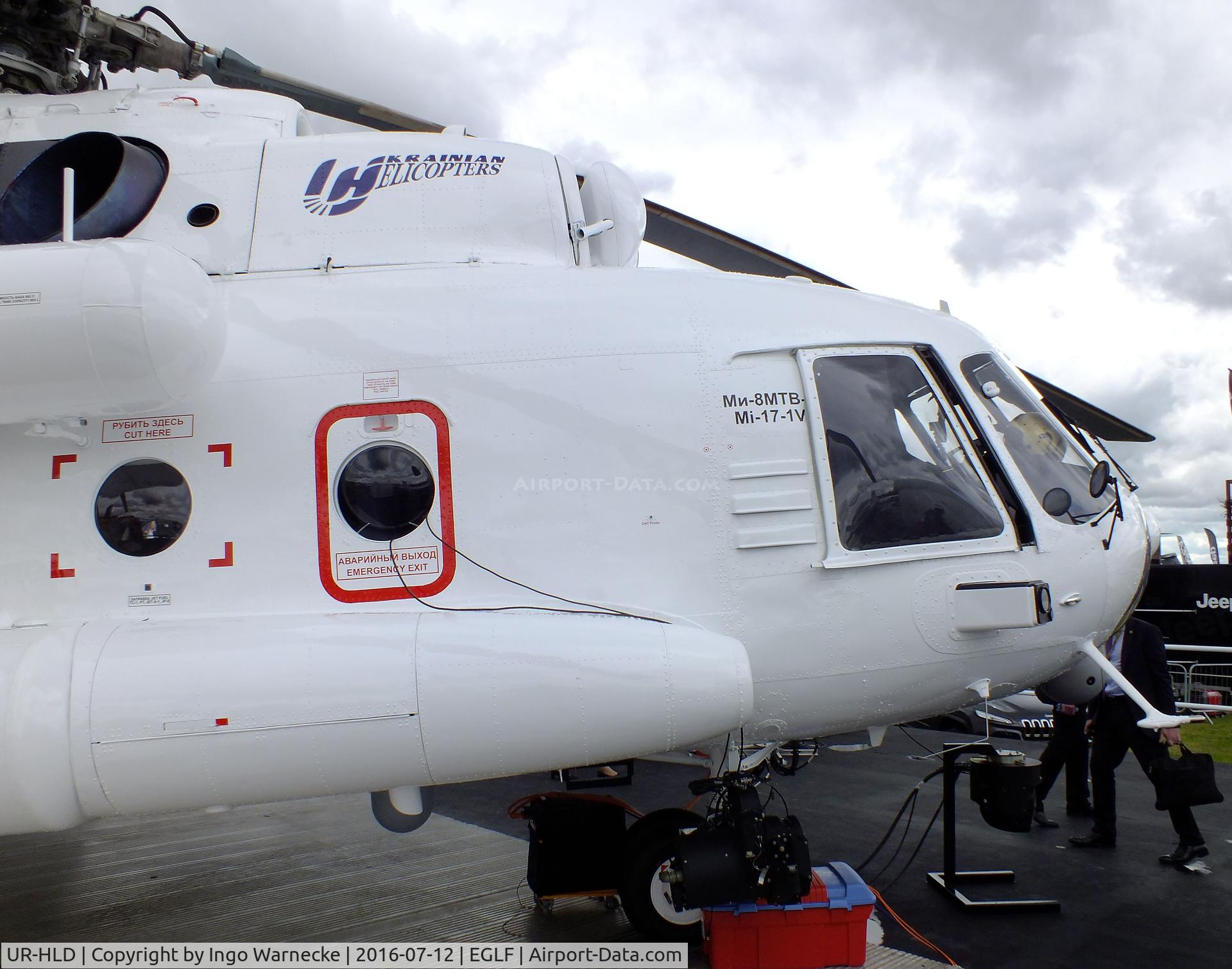 UR-HLD, Mil Mi-8MTB C/N 94915, Mil Mi-8MTB-1 / Mi-17-1V HIP at Farnborough International 2016