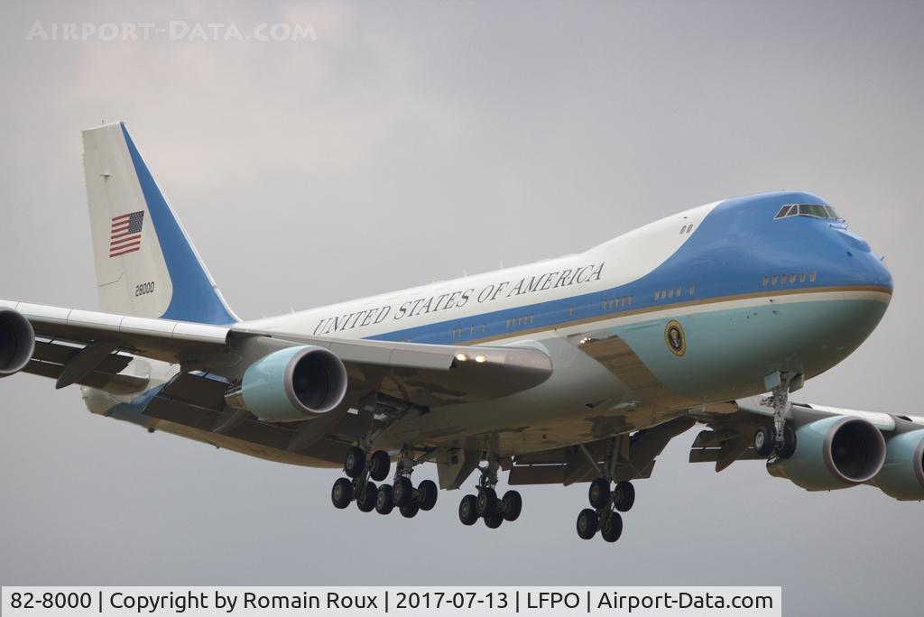 82-8000, 1987 Boeing VC-25A (747-2G4B) C/N 23824, Landing