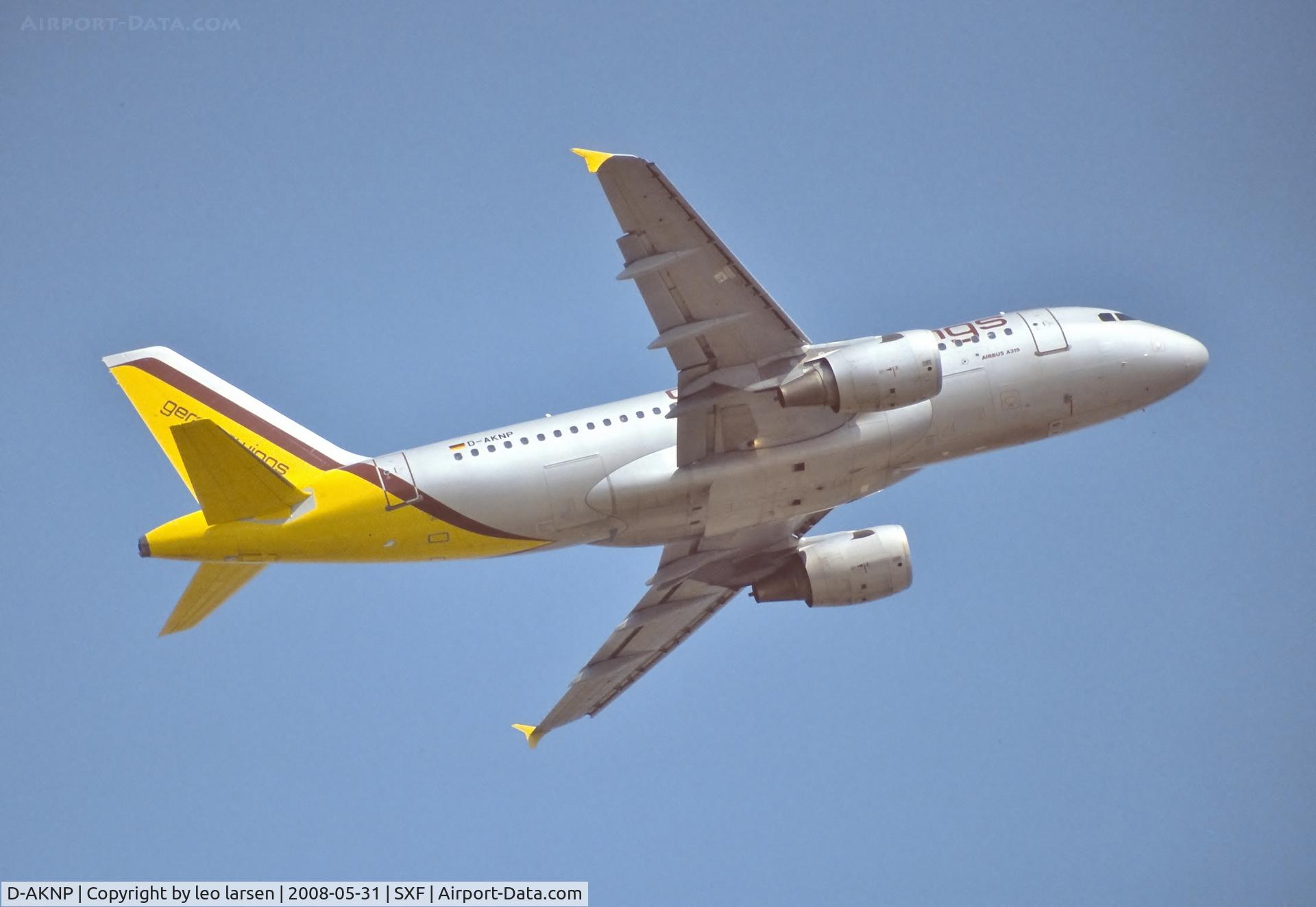 D-AKNP, 1999 Airbus A319-112 C/N 1155, Berlin SXF 31.5.2008