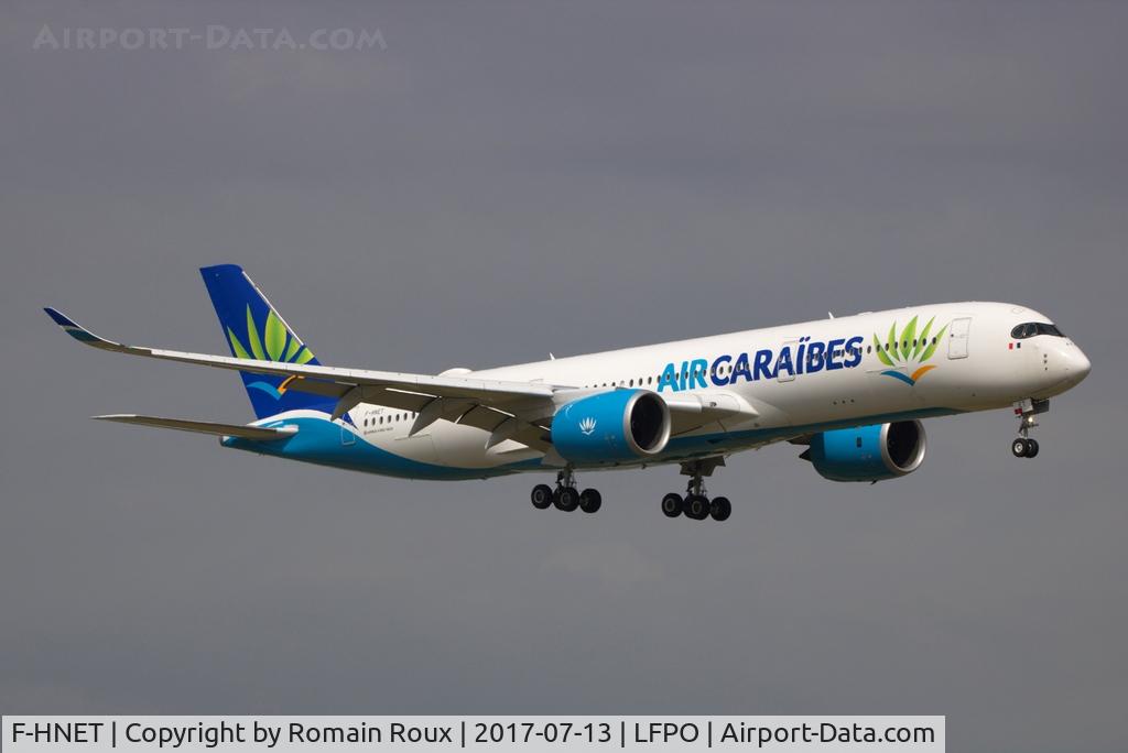 F-HNET, 2017 Airbus A350-941 C/N 0091, Landing