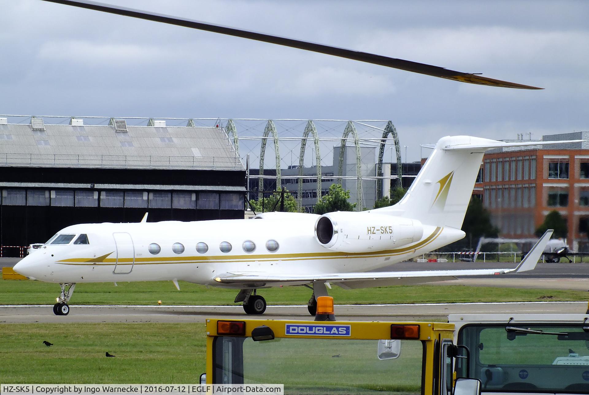 HZ-SK5, 2004 Gulfstream Aerospace GIV-X (G450) C/N 4007, Gulfstream G IV-X (G450) at Farnborough International 2016
