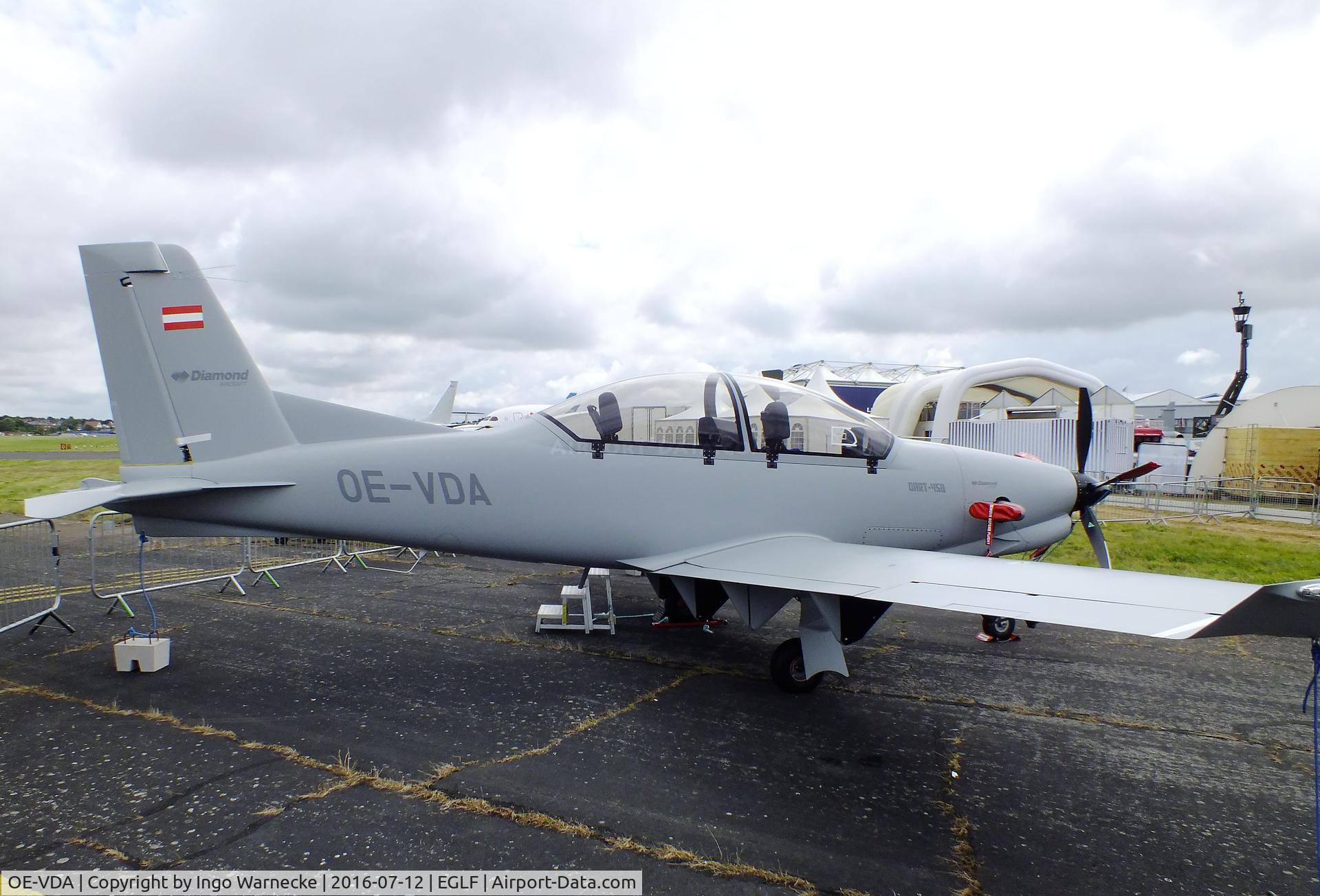 OE-VDA, Diamond DART-450 C/N A-001, Diamond DART-450 first prototype at Farnborough International 2016