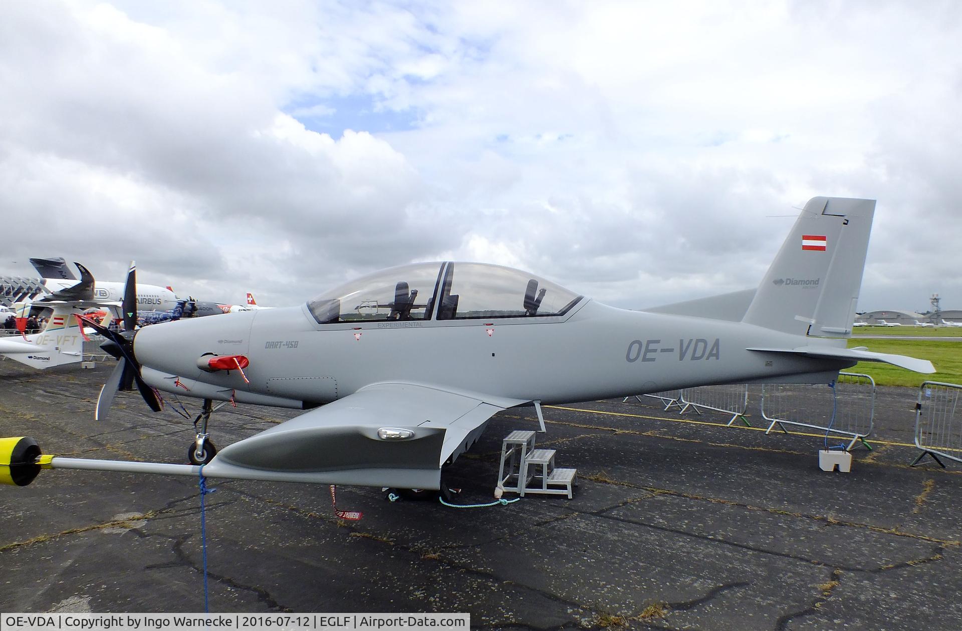 OE-VDA, Diamond DART-450 C/N A-001, Diamond DART-450 first prototype at Farnborough International 2016