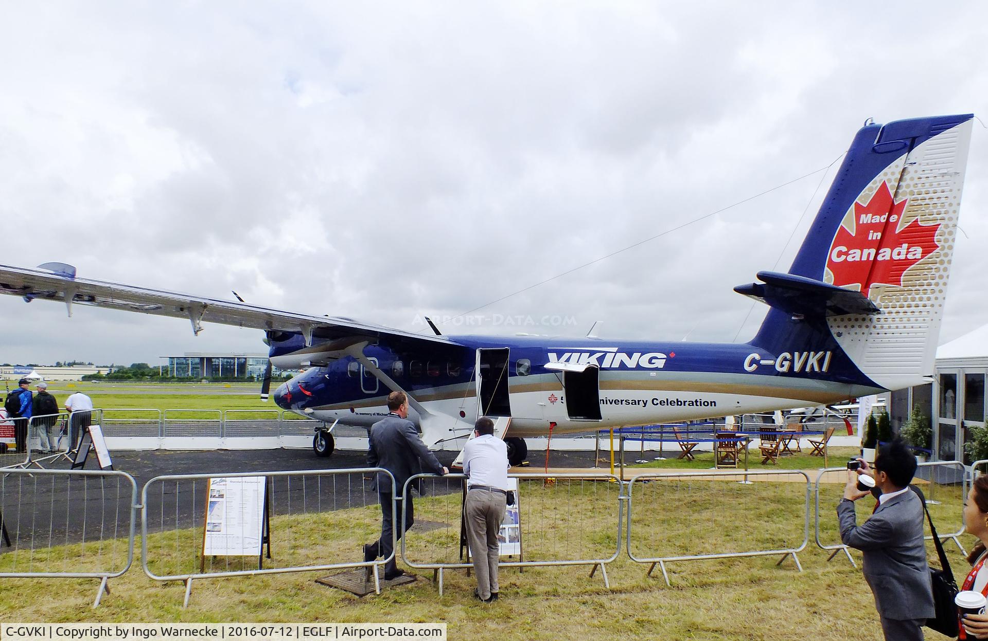 C-GVKI, 2014 Viking DHC-6-400 Twin Otter C/N 897, Viking (De Havilland Canada) DHC-6-400 Twin Otter at Farnborough International 2016