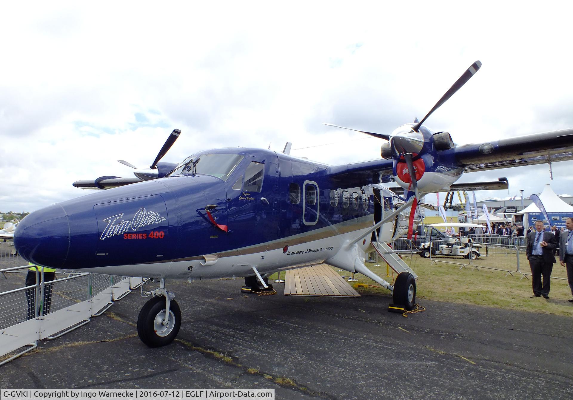 C-GVKI, 2014 Viking DHC-6-400 Twin Otter C/N 897, Viking (De Havilland Canada) DHC-6-400 Twin Otter at Farnborough International 2016