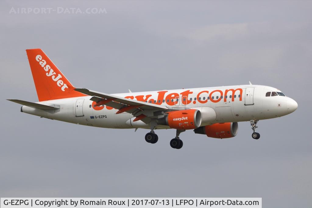 G-EZPG, 2005 Airbus A319-111 C/N 2385, Landing