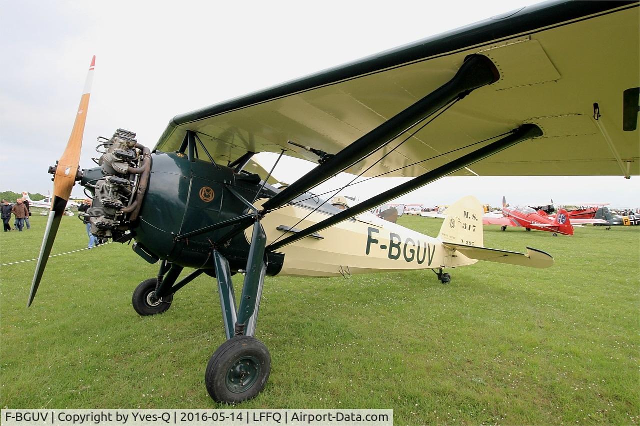 F-BGUV, Morane-Saulnier MS.317 C/N 297, Morane-Saulnier MS.317, Static display, La Ferté-Alais Airfield (LFFQ) Air Show 2016