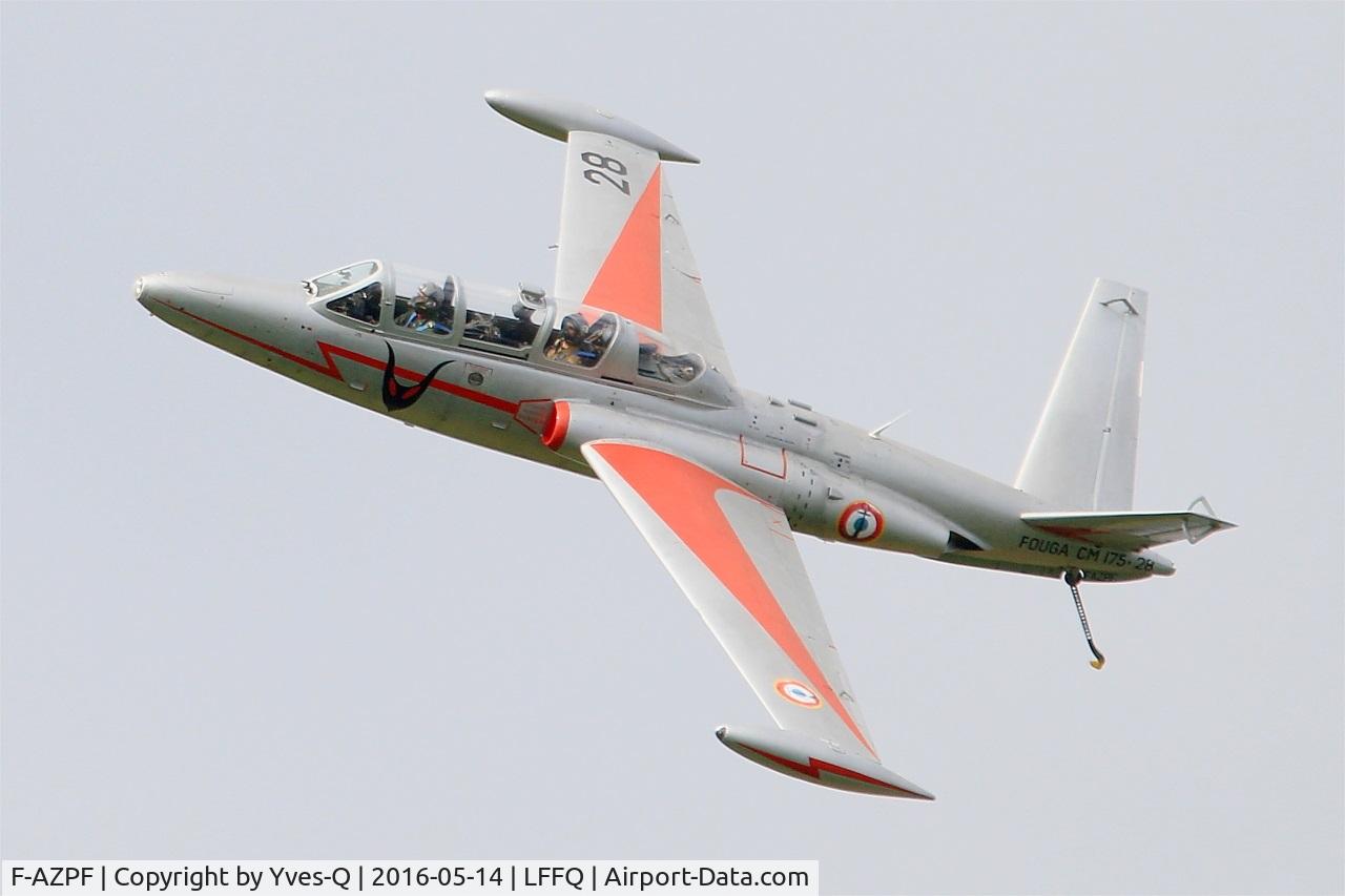 F-AZPF, Fouga CM-175 Zephyr C/N 28, Fouga CM-175 Zephyr, On display, La Ferté-Alais airfield (LFFQ) Air show 2016