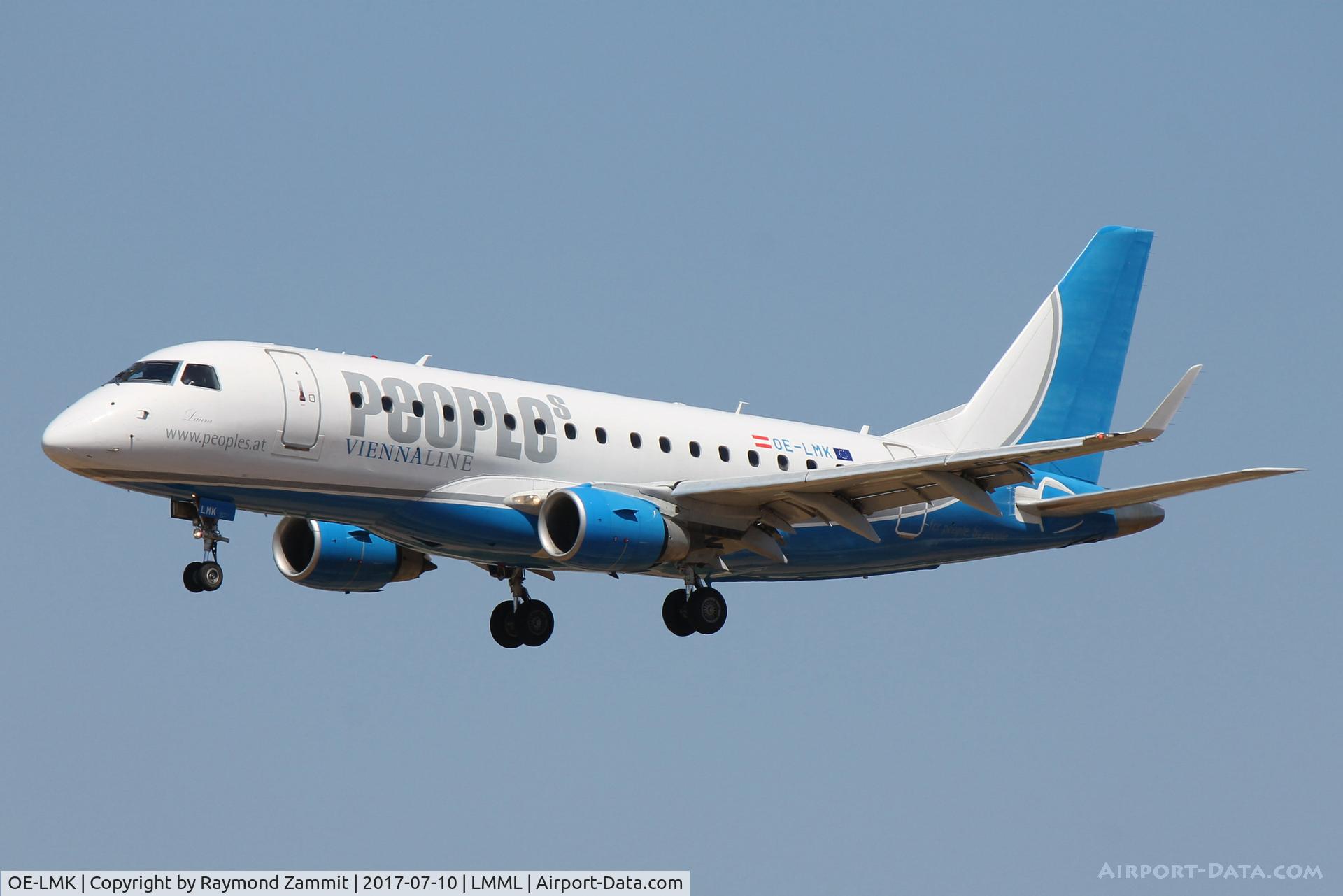 OE-LMK, 2006 Embraer 170LR (ERJ-170-100LR) C/N 17000150, Embraer 170LR (ERJ-170-100LR) OE-LMK People's ViennaLine