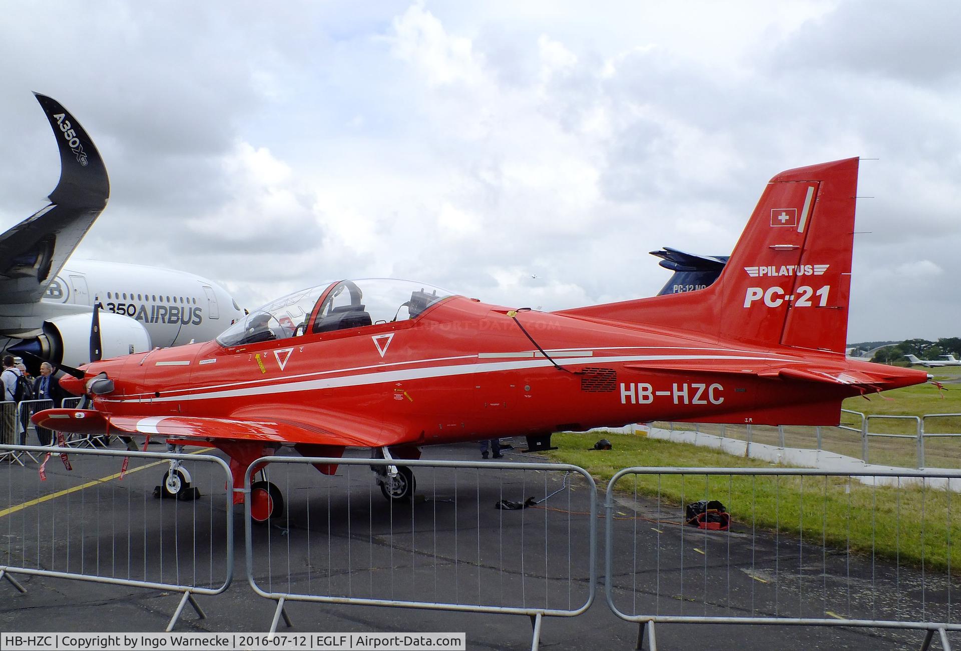 HB-HZC, 2005 Pilatus PC-21 C/N 101, Pilatus PC-21 at Farnborough International 2016