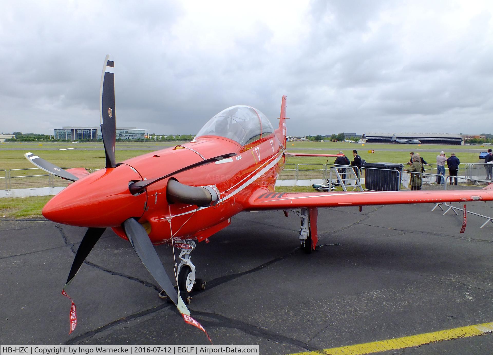 HB-HZC, 2005 Pilatus PC-21 C/N 101, Pilatus PC-21 at Farnborough International 2016