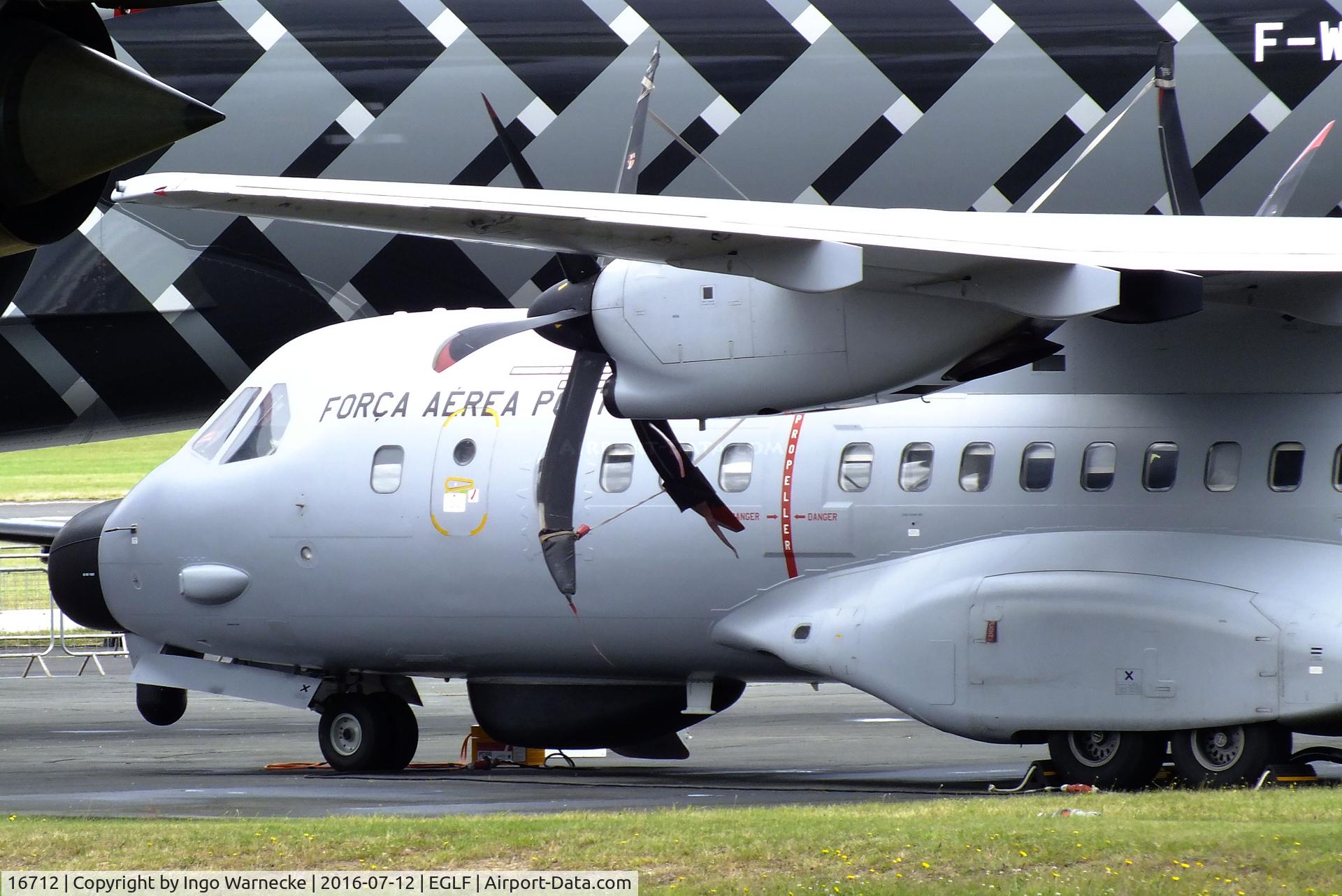 16712, 2009 CASA C-295MPA Persuader C/N S-065, CASA C.295MPA Persuader of the Forca Aerea Portuguesa at Farnborough International 2016