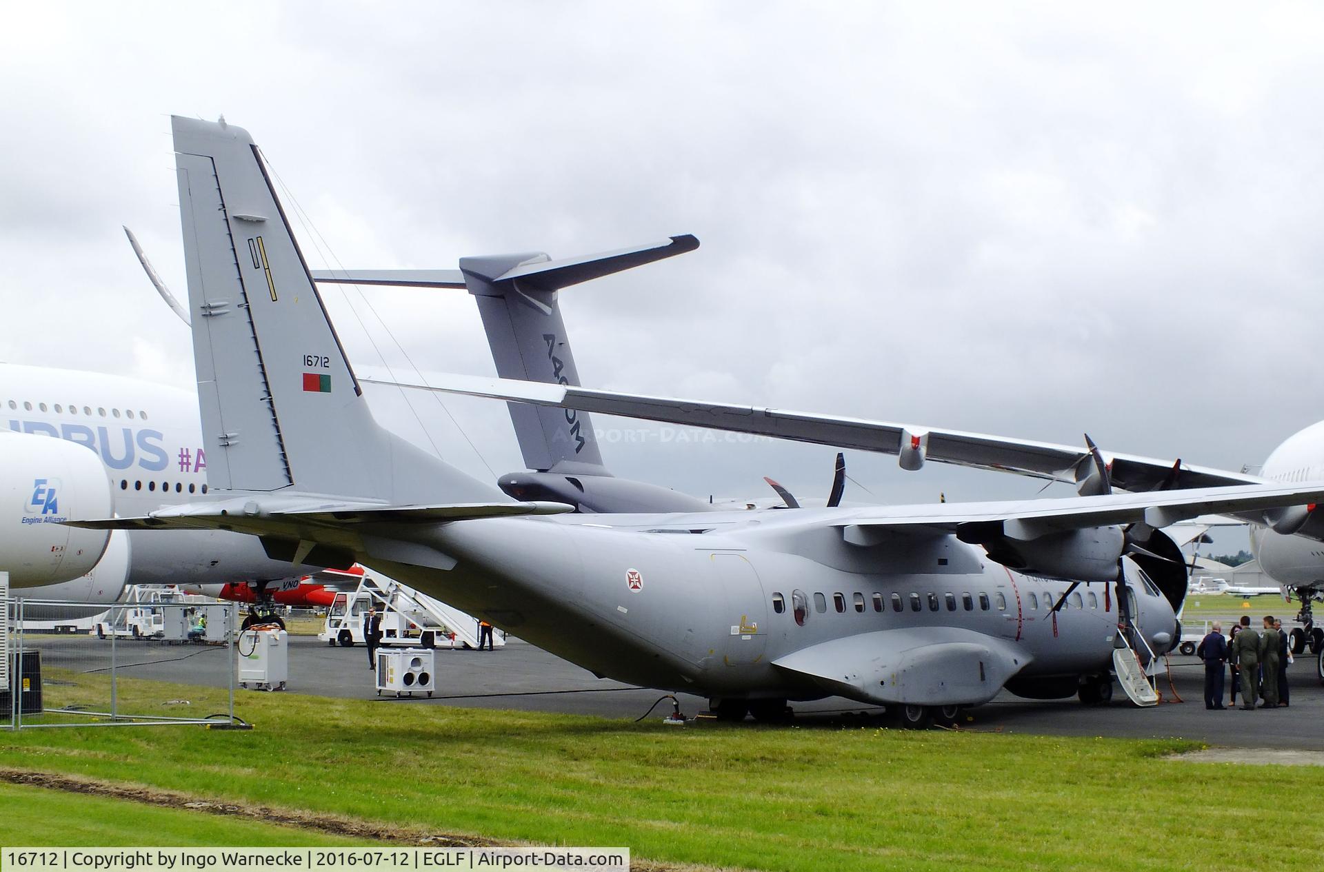 16712, 2009 CASA C-295MPA Persuader C/N S-065, CASA C.295MPA Persuader of the Forca Aerea Portuguesa at Farnborough International 2016