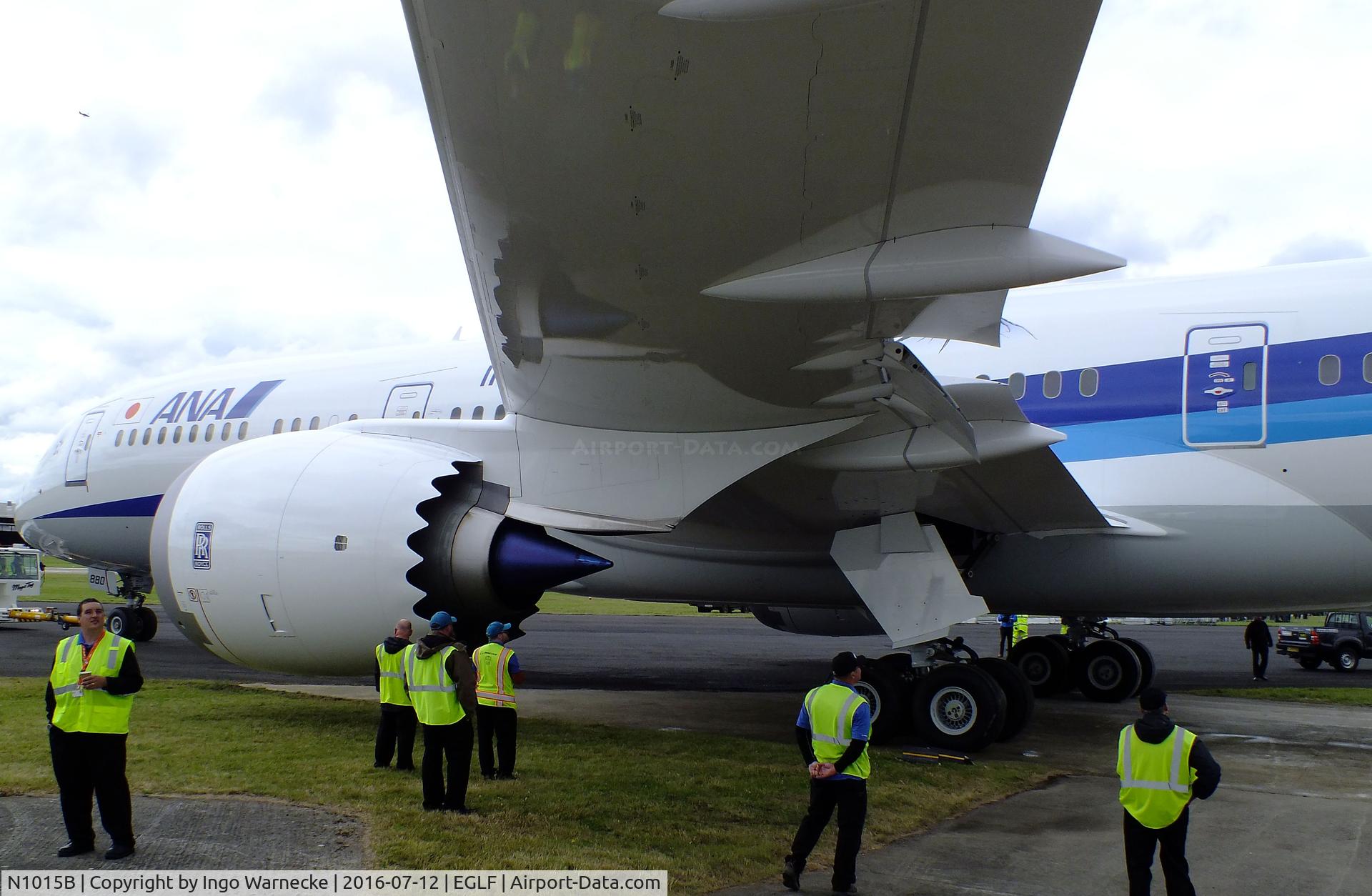 N1015B, 2016 Boeing 787-9 Dreamliner C/N 34533, Boeing 787-9 of ANA All Nippon Airways at Farnborough International 2016