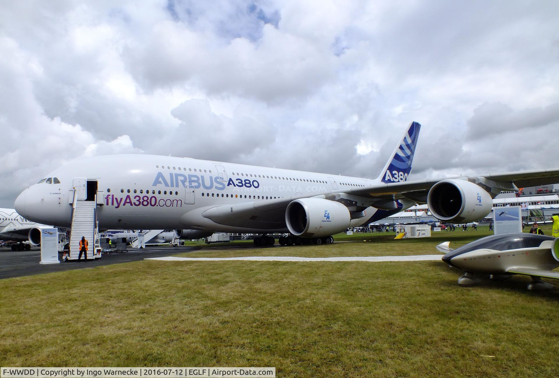 F-WWDD, 2005 Airbus A380-861 C/N 004, Airbus A380-861 at Farnborough International 2016