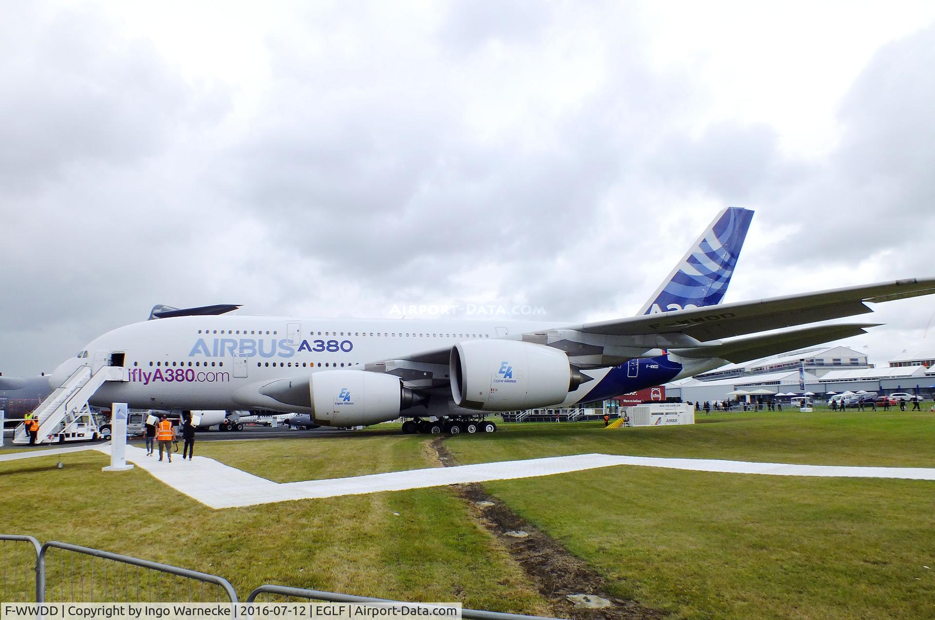 F-WWDD, 2005 Airbus A380-861 C/N 004, Airbus A380-861 at Farnborough International 2016