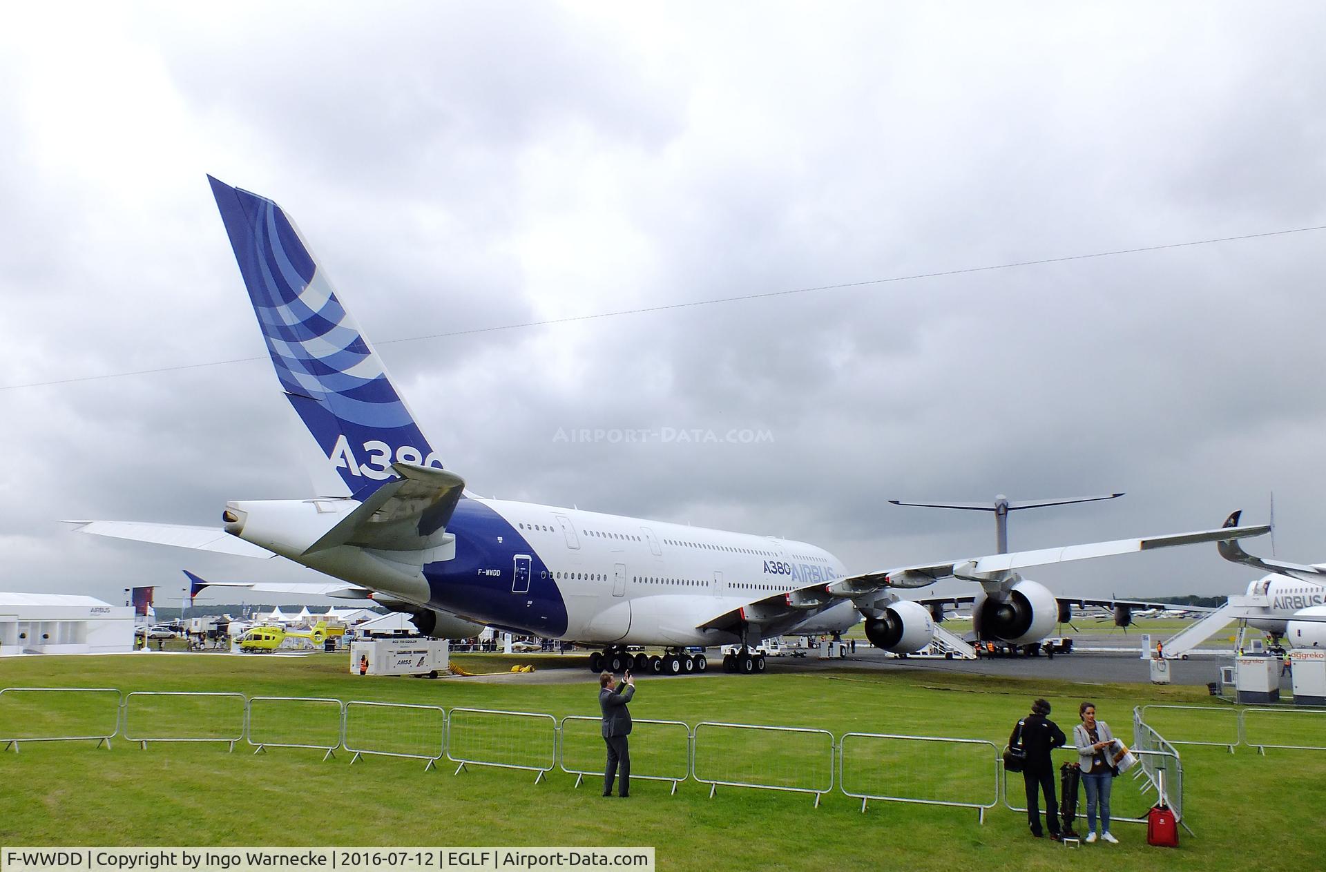 F-WWDD, 2005 Airbus A380-861 C/N 004, Airbus A380-861 at Farnborough International 2016