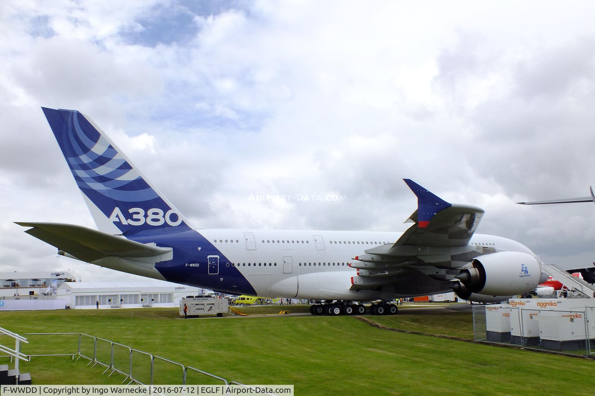 F-WWDD, 2005 Airbus A380-861 C/N 004, Airbus A380-861 at Farnborough International 2016