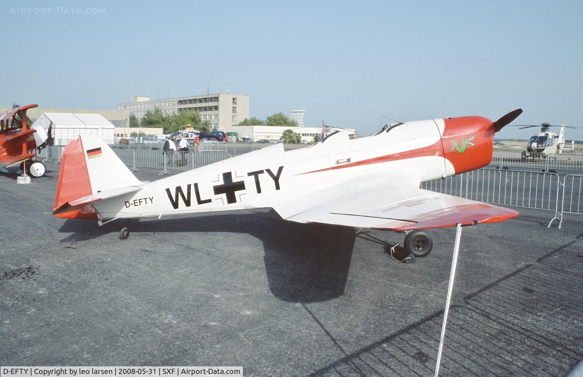D-EFTY, 1939 Klemm Kl-35D C/N 1642, Berlin Air Show 31.5.2008