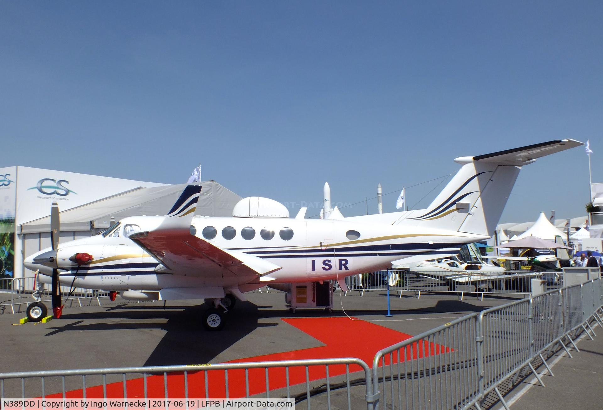 N389DD, Beechcraft 350 Super King Air C/N FL-389, Beechcraft 350 Super King Air ISR at the Aerosalon Paris 2017