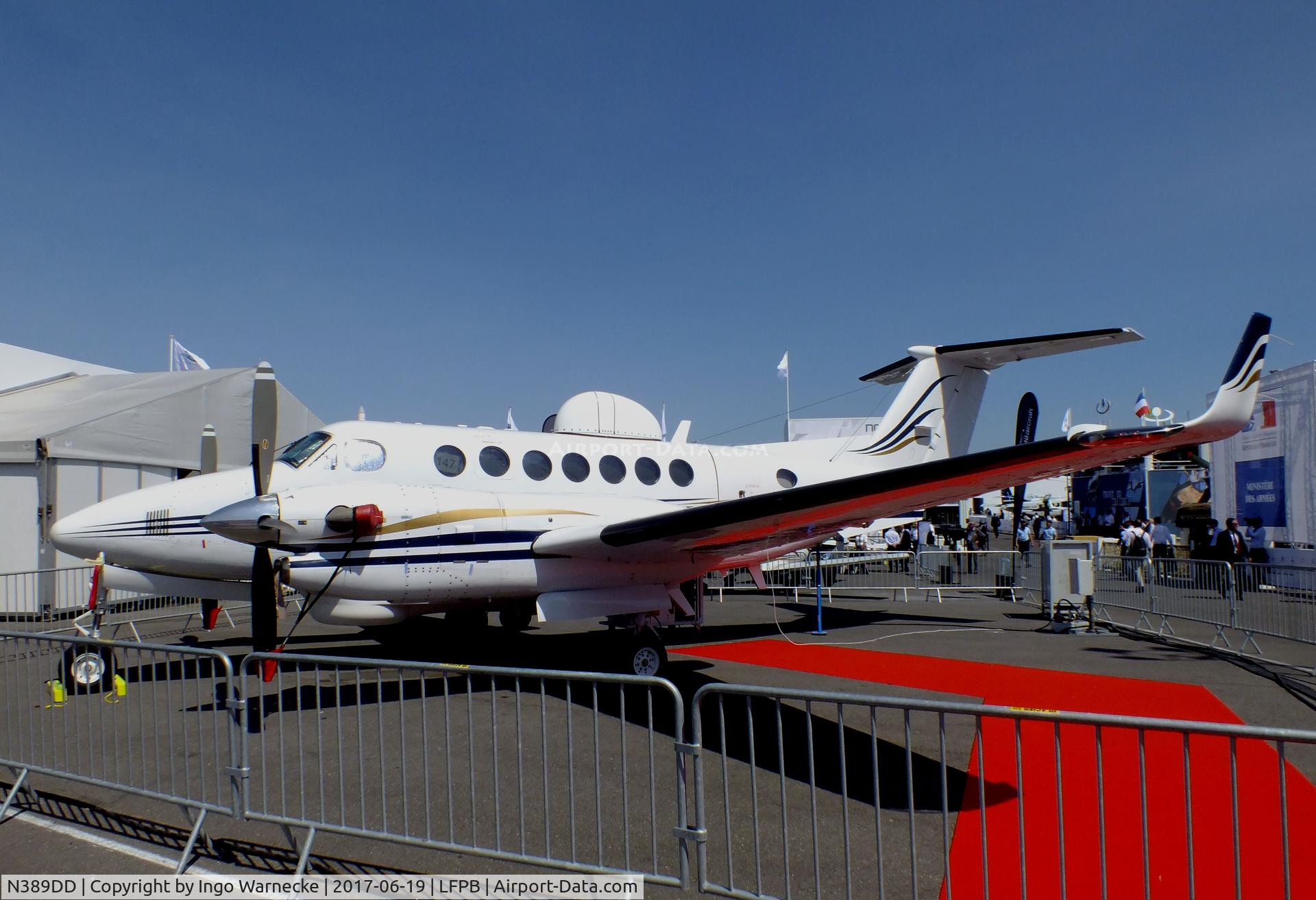 N389DD, Beechcraft 350 Super King Air C/N FL-389, Beechcraft 350 Super King Air ISR at the Aerosalon Paris 2017
