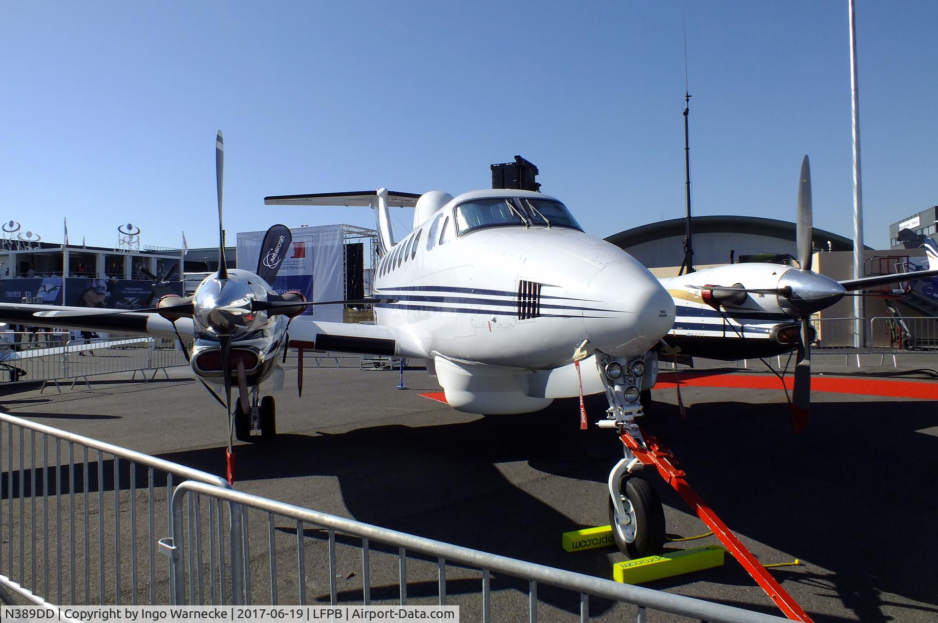 N389DD, Beechcraft 350 Super King Air C/N FL-389, Beechcraft 350 Super King Air ISR at the Aerosalon Paris 2017