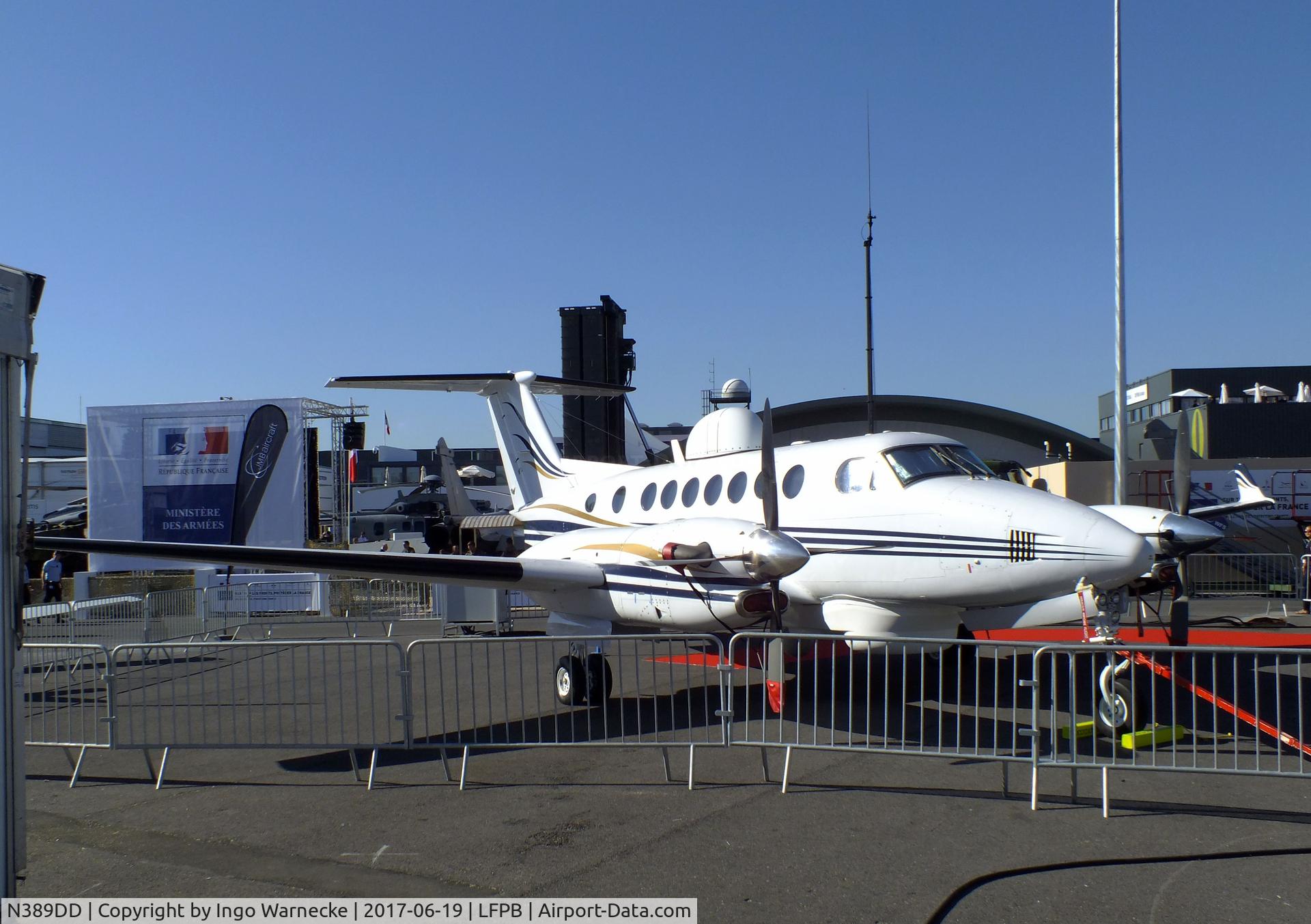 N389DD, Beechcraft 350 Super King Air C/N FL-389, Beechcraft 350 Super King Air ISR at the Aerosalon Paris 2017