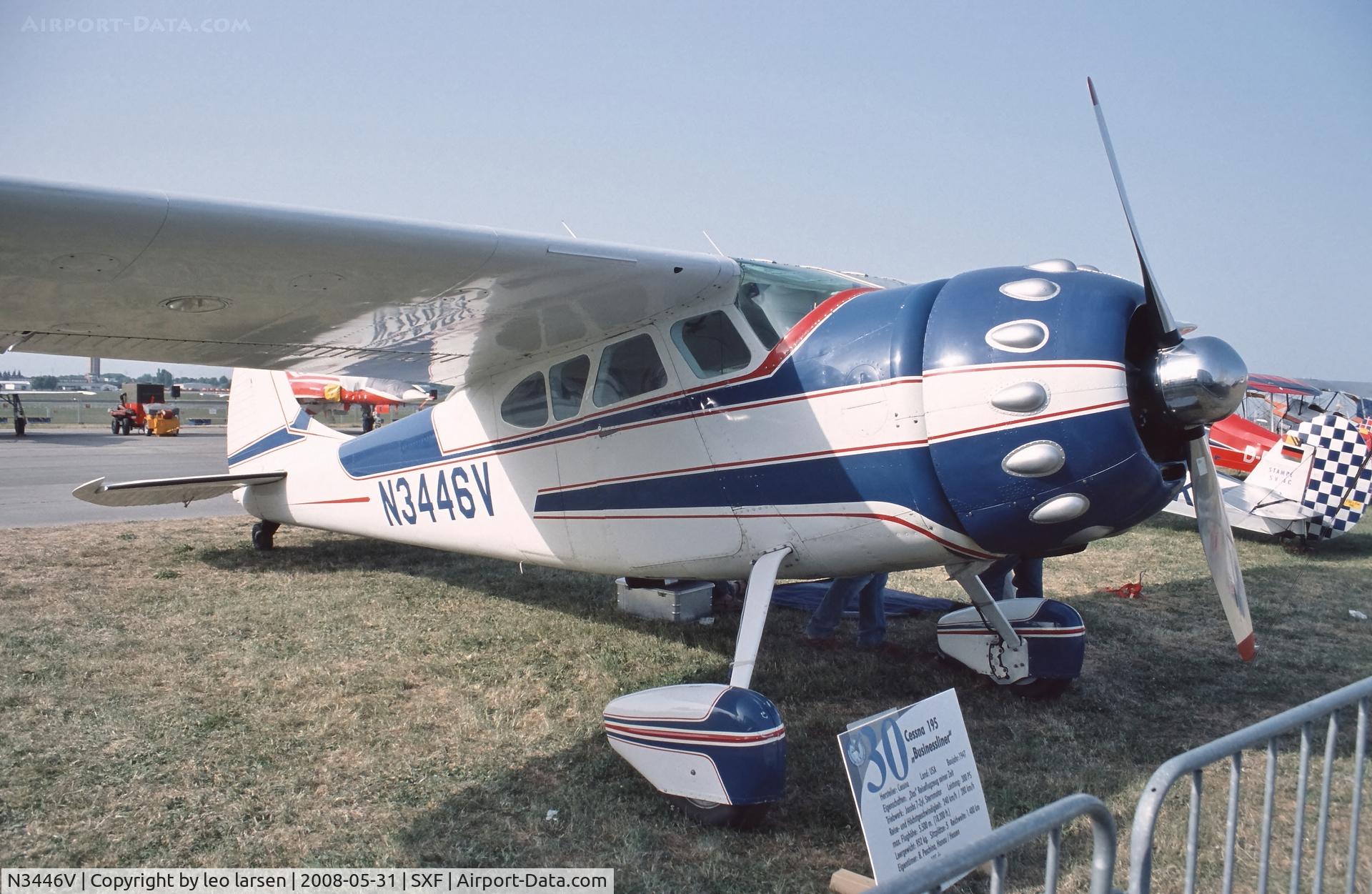 N3446V, 1948 Cessna 195A C/N 7136, Berlin Air Show 31.5.2008