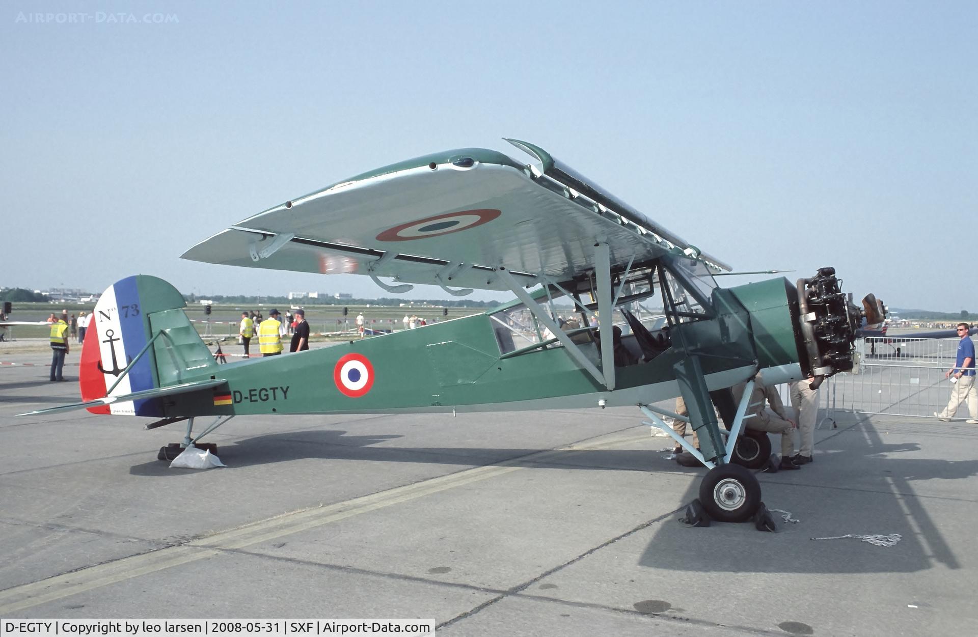 D-EGTY, 1946 Morane-Saulnier MS-505 Criquet C/N 73, Berlin Air Show 31.5.2008