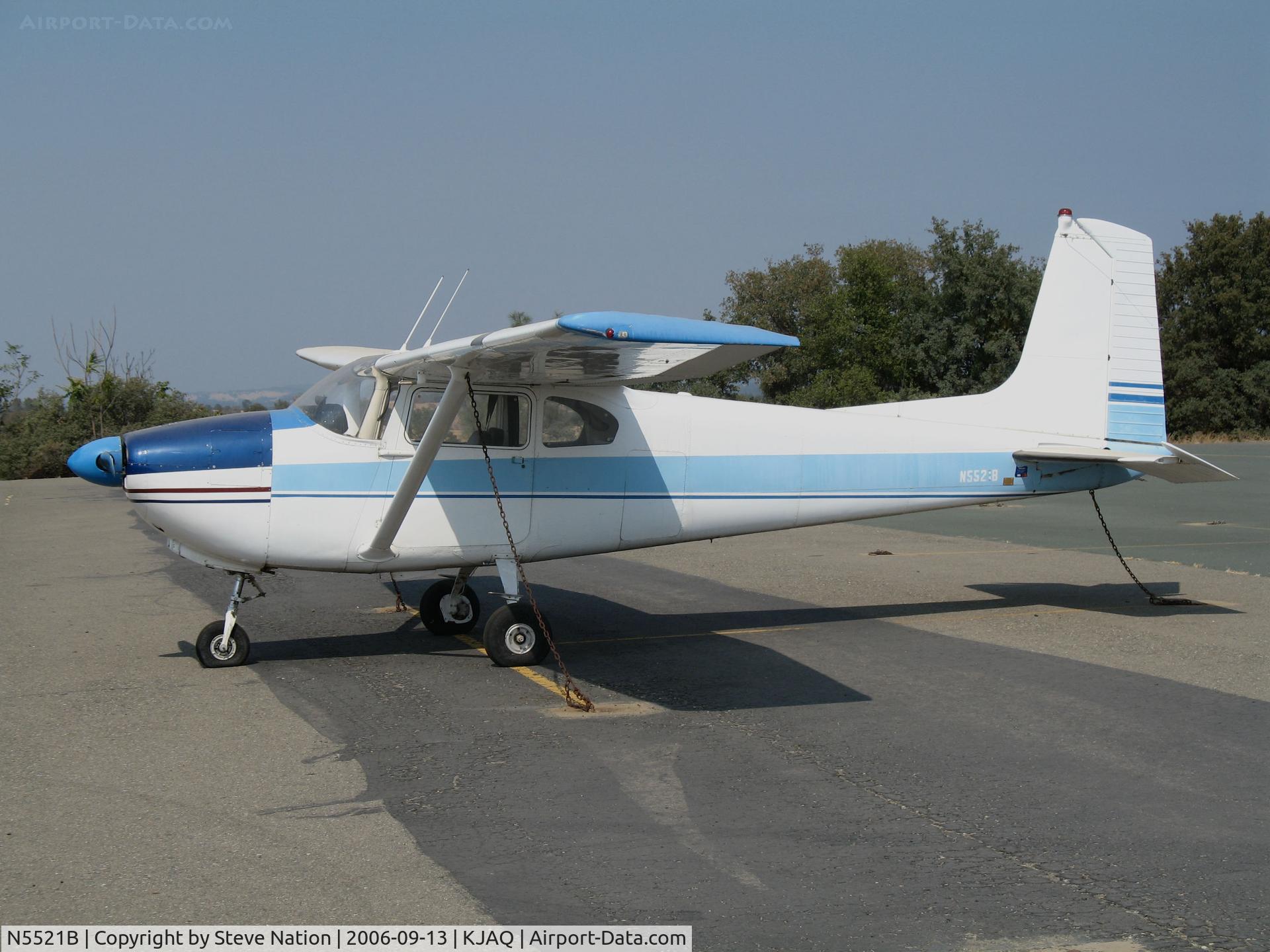 N5521B, 1956 Cessna 182 Skylane C/N 33521, Locally-based 1956 Cessna 182 Skylane @ Westover Field/Amador County Airport, Jackson, CA