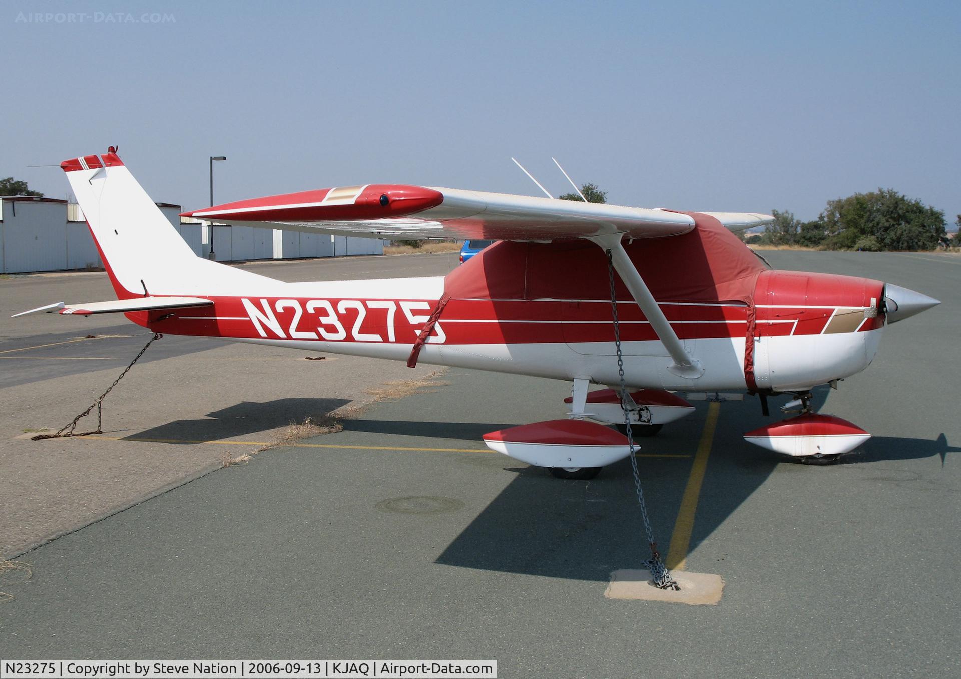 N23275, 1968 Cessna 150H C/N 15068842, Locally-based 1968 Cessna 150H with cockpit cover  @ Westover Field/Amador County Airport, Jackson, CA