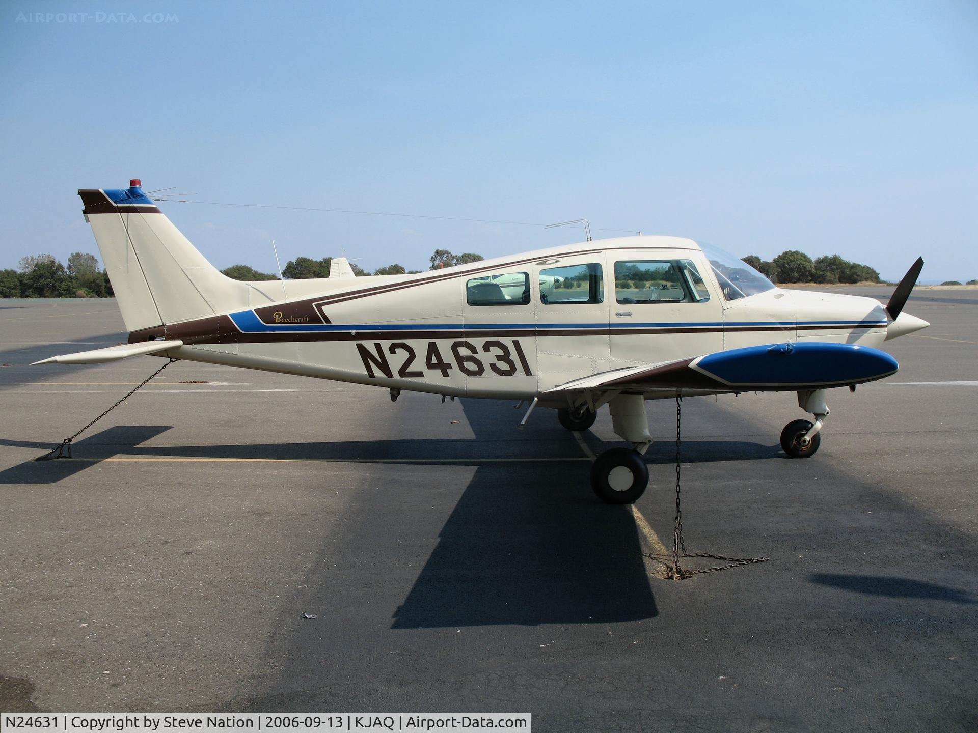 N24631, 1973 Beech C23 Sundowner 180 C/N M-1459, San Jose Mixer, Inc. (Gilroy, CA) 1973 Beech C23 Musketeer @ Westover Field/Amador County Airport, Jackson, CA