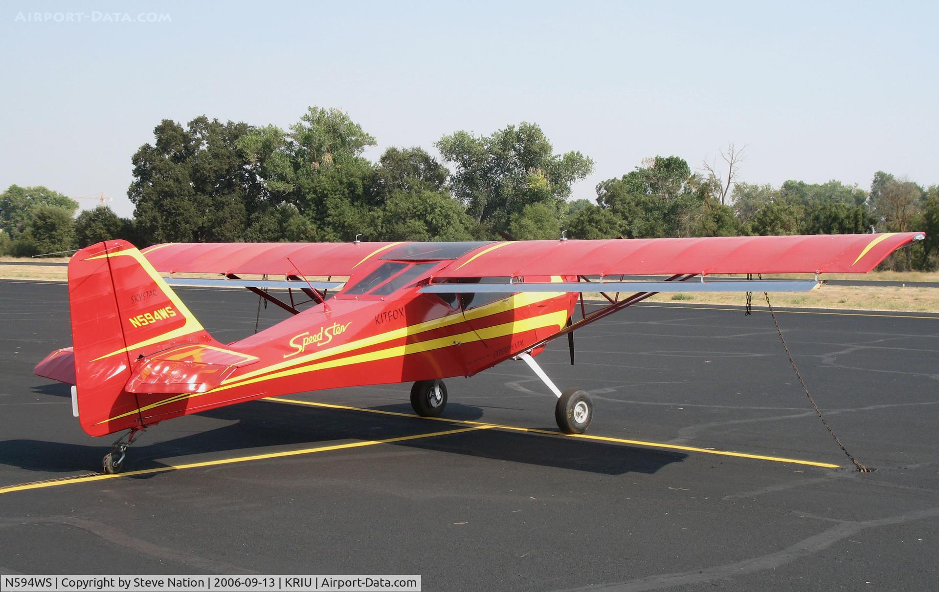 N594WS, 1994 Skystar Kitfox Series 5 Speedster C/N EBS 005, Locally-based 1994 Skystar Kitfox Series 5 Speedster @ Rancho Murieta, CA