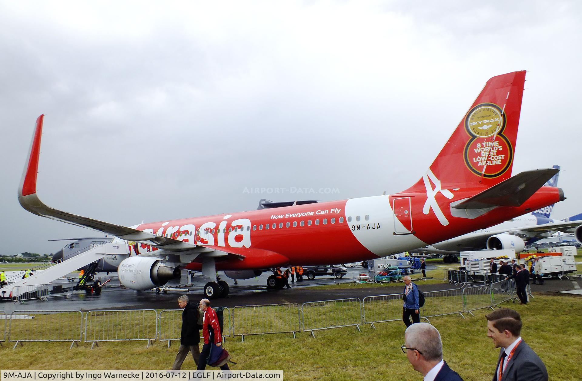 9M-AJA, 2013 Airbus A320-216 C/N 5897, Airbus A320-216 of airasia at Farnborough International 2016