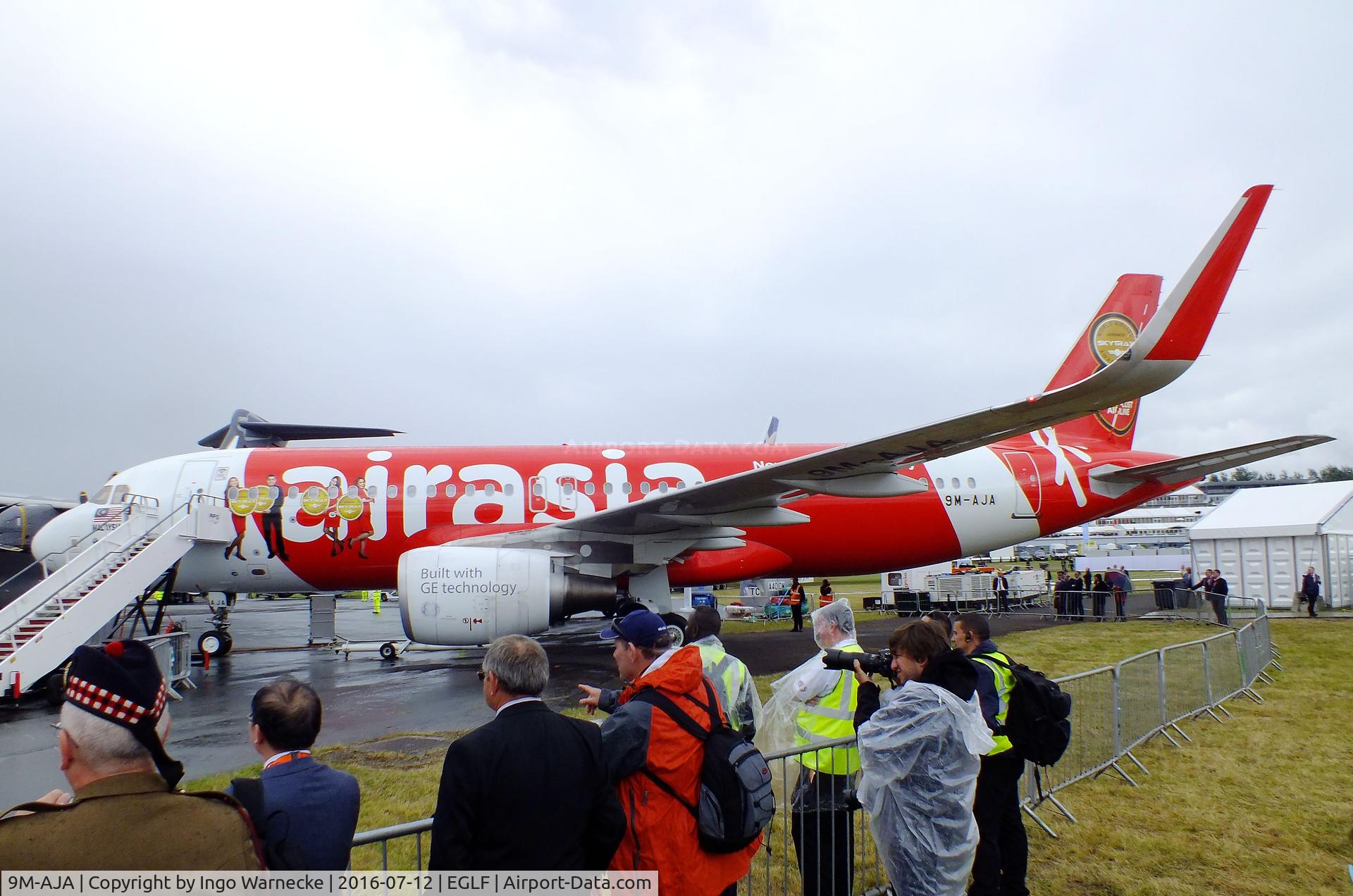 9M-AJA, 2013 Airbus A320-216 C/N 5897, Airbus A320-216 of airasia at Farnborough International 2016