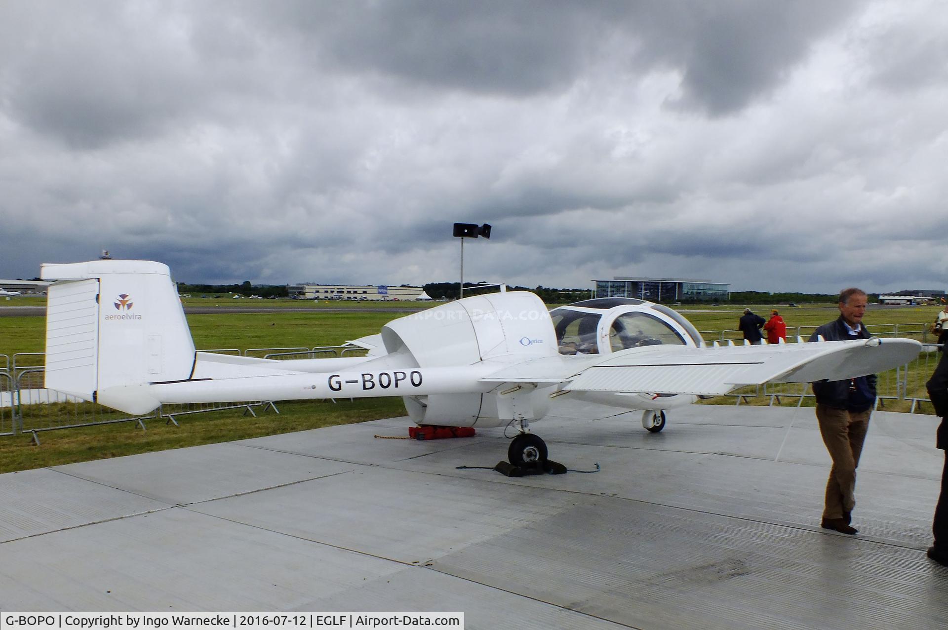 G-BOPO, 1993 Edgley EA7 Optica C/N EA7-021, Edgley EA7 Optica at Farnborough International 2016