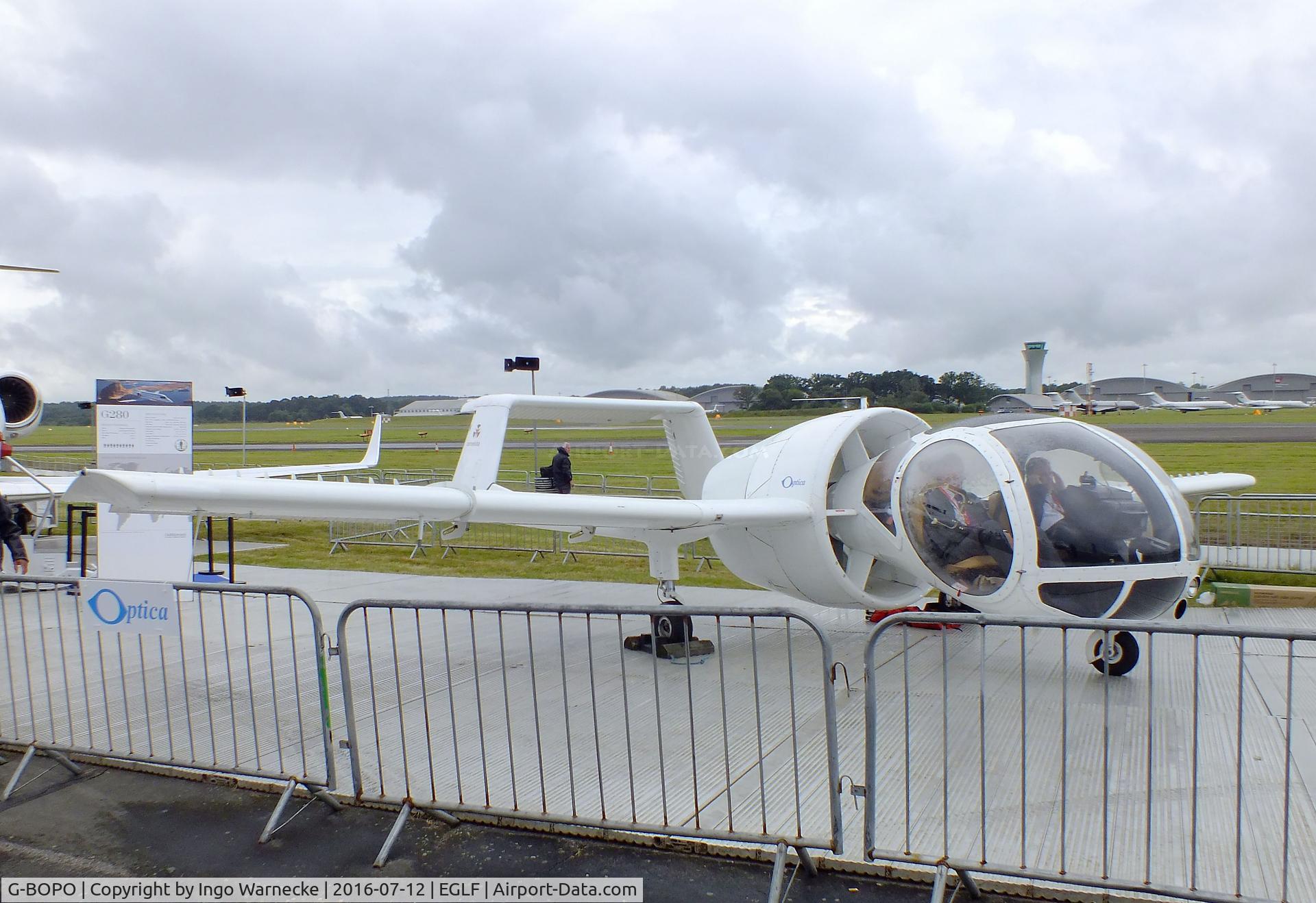 G-BOPO, 1993 Edgley EA7 Optica C/N EA7-021, Edgley EA7 Optica at Farnborough International 2016
