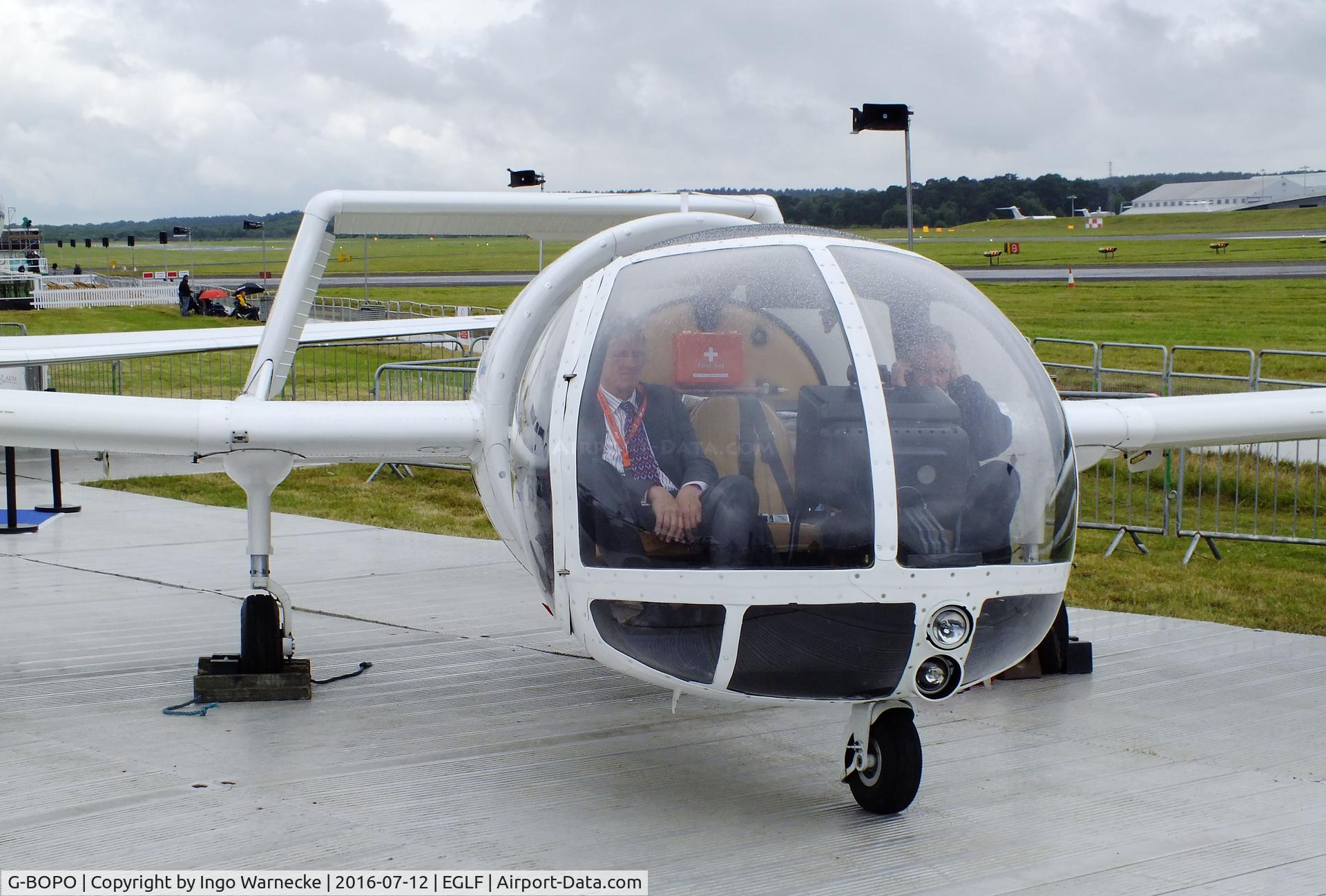 G-BOPO, 1993 Edgley EA7 Optica C/N EA7-021, Edgley EA7 Optica at Farnborough International 2016