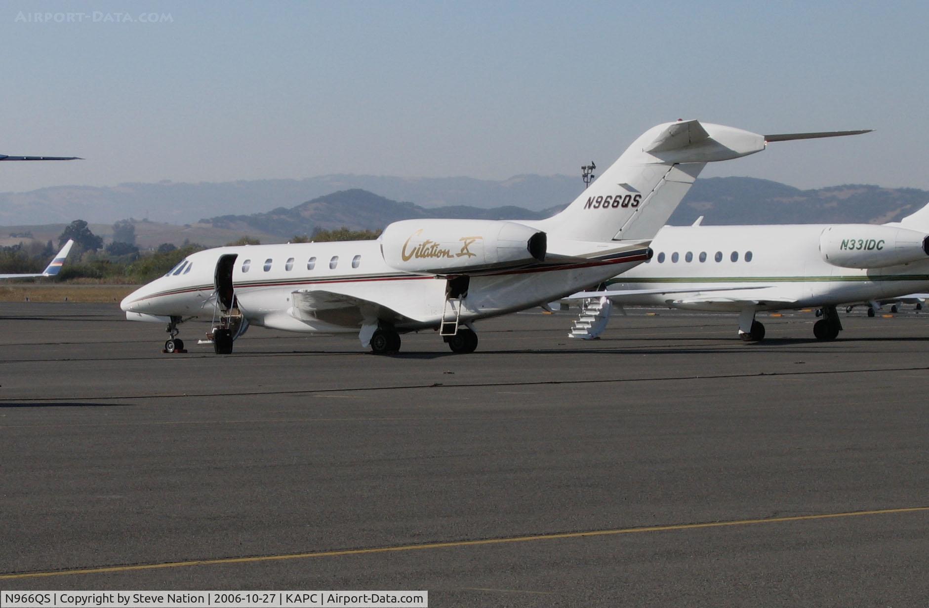 N966QS, 2001 Cessna 750 Citation X Citation X C/N 750-0166, Netjets 2001 Cessna 750 @ Napa, CA