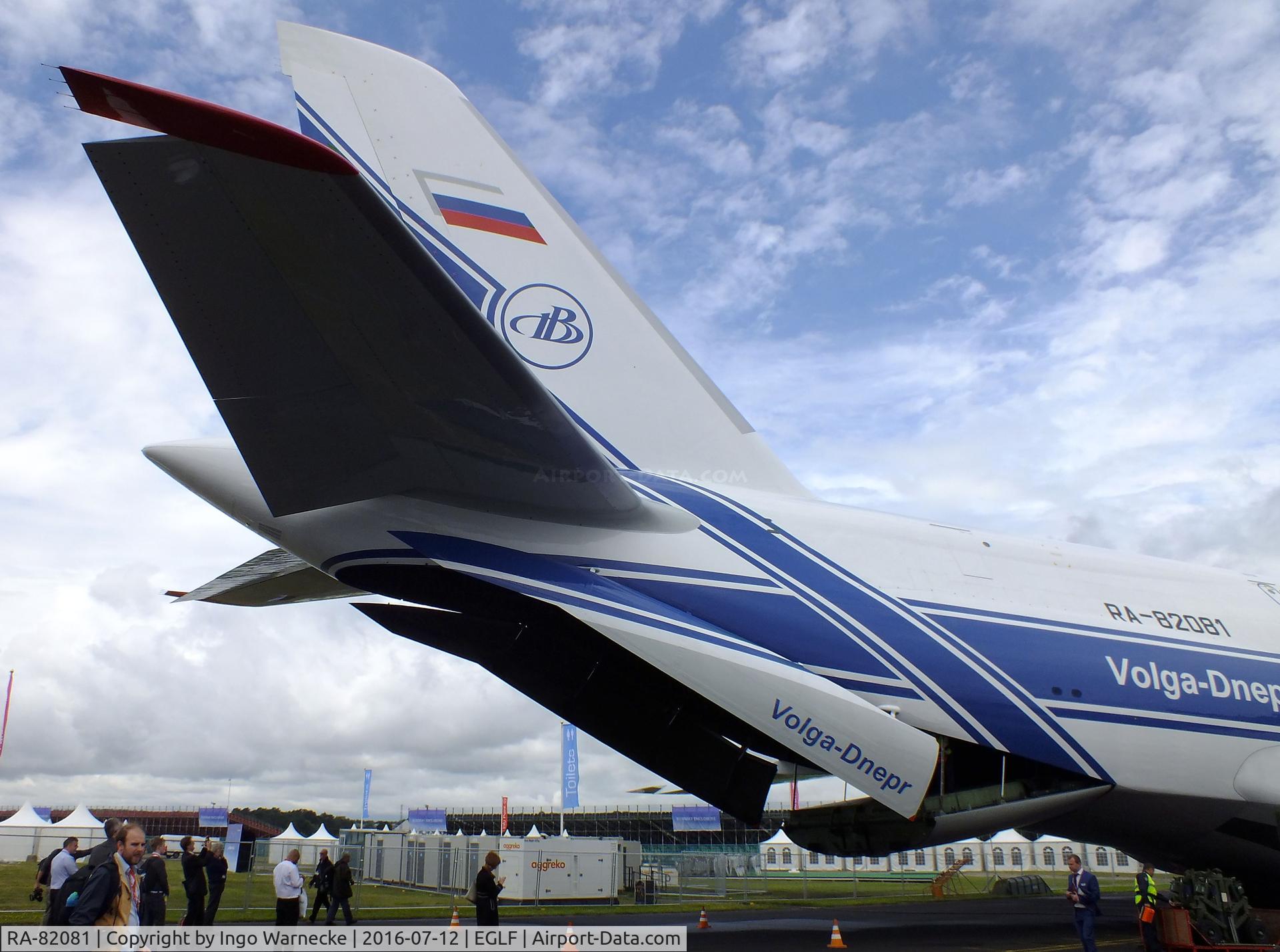 RA-82081, 2004 Antonov An-124-100M Ruslan C/N 9773051462165, Antonov An-124-100M Ruslan of Volga-Dnepr at Farnborough International 2016