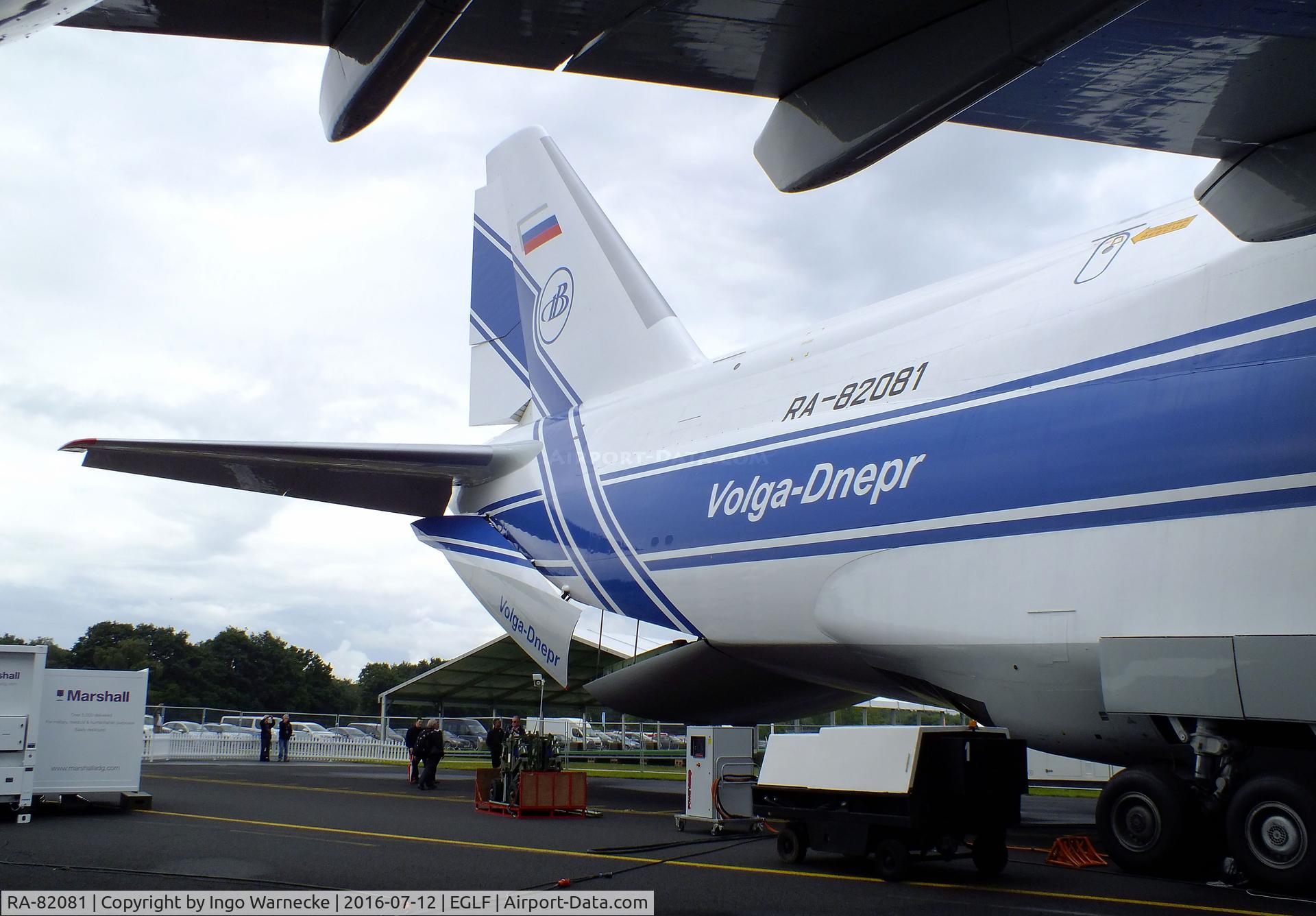 RA-82081, 2004 Antonov An-124-100M Ruslan C/N 9773051462165, Antonov An-124-100M Ruslan of Volga-Dnepr at Farnborough International 2016