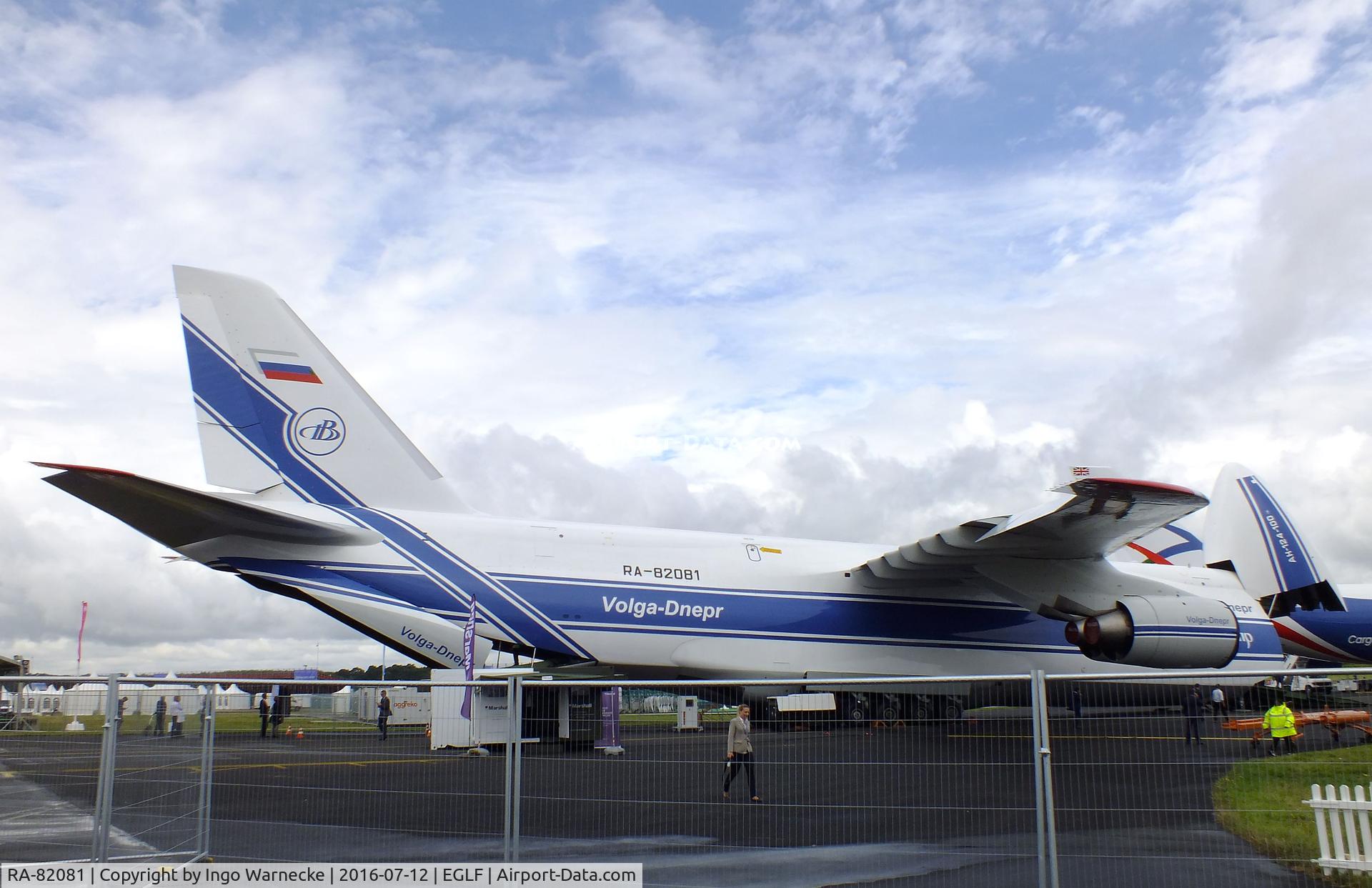 RA-82081, 2004 Antonov An-124-100M Ruslan C/N 9773051462165, Antonov An-124-100M Ruslan of Volga-Dnepr at Farnborough International 2016
