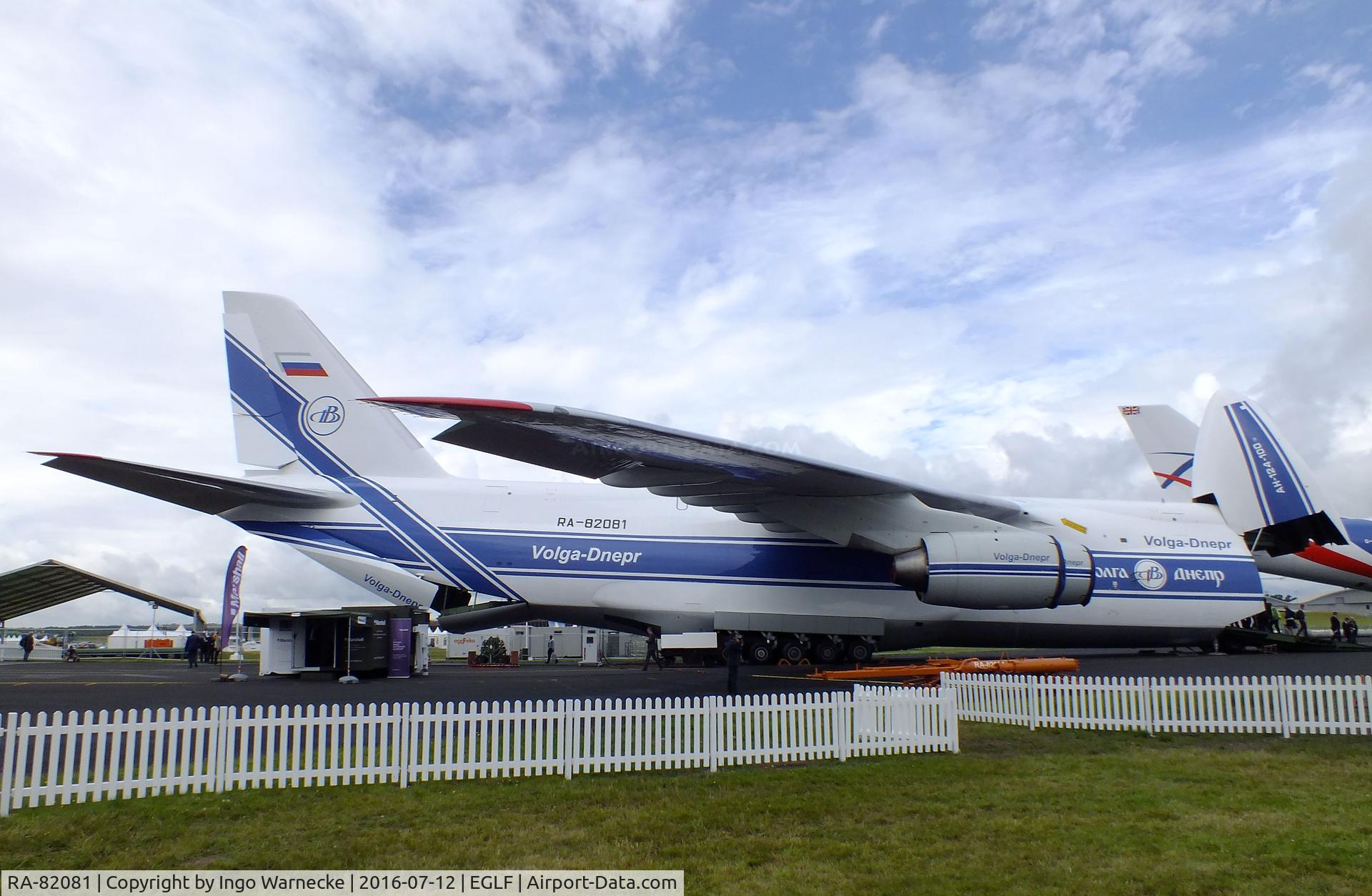 RA-82081, 2004 Antonov An-124-100M Ruslan C/N 9773051462165, Antonov An-124-100M Ruslan of Volga-Dnepr at Farnborough International 2016