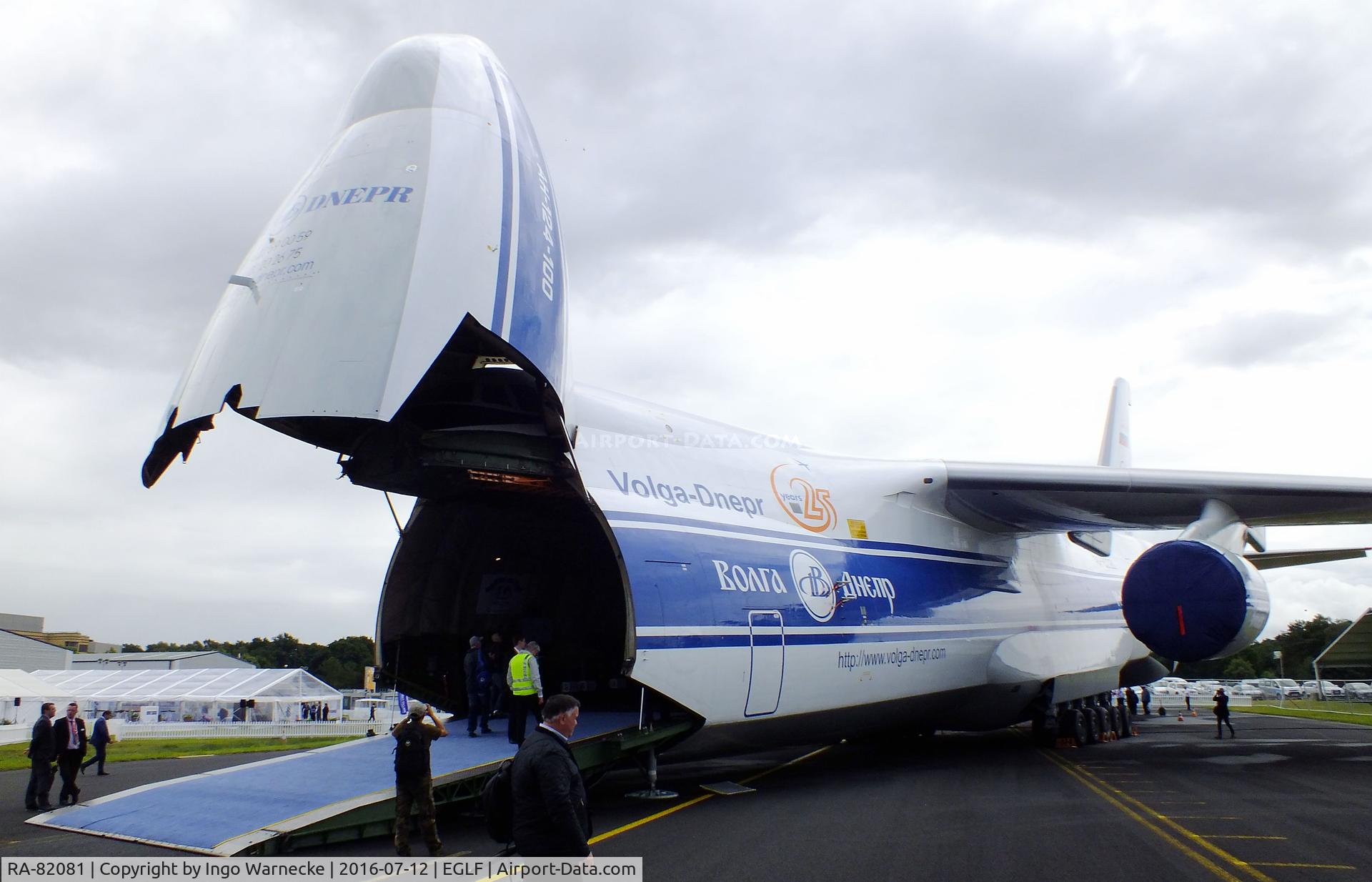 RA-82081, 2004 Antonov An-124-100M Ruslan C/N 9773051462165, Antonov An-124-100M Ruslan of Volga-Dnepr at Farnborough International 2016