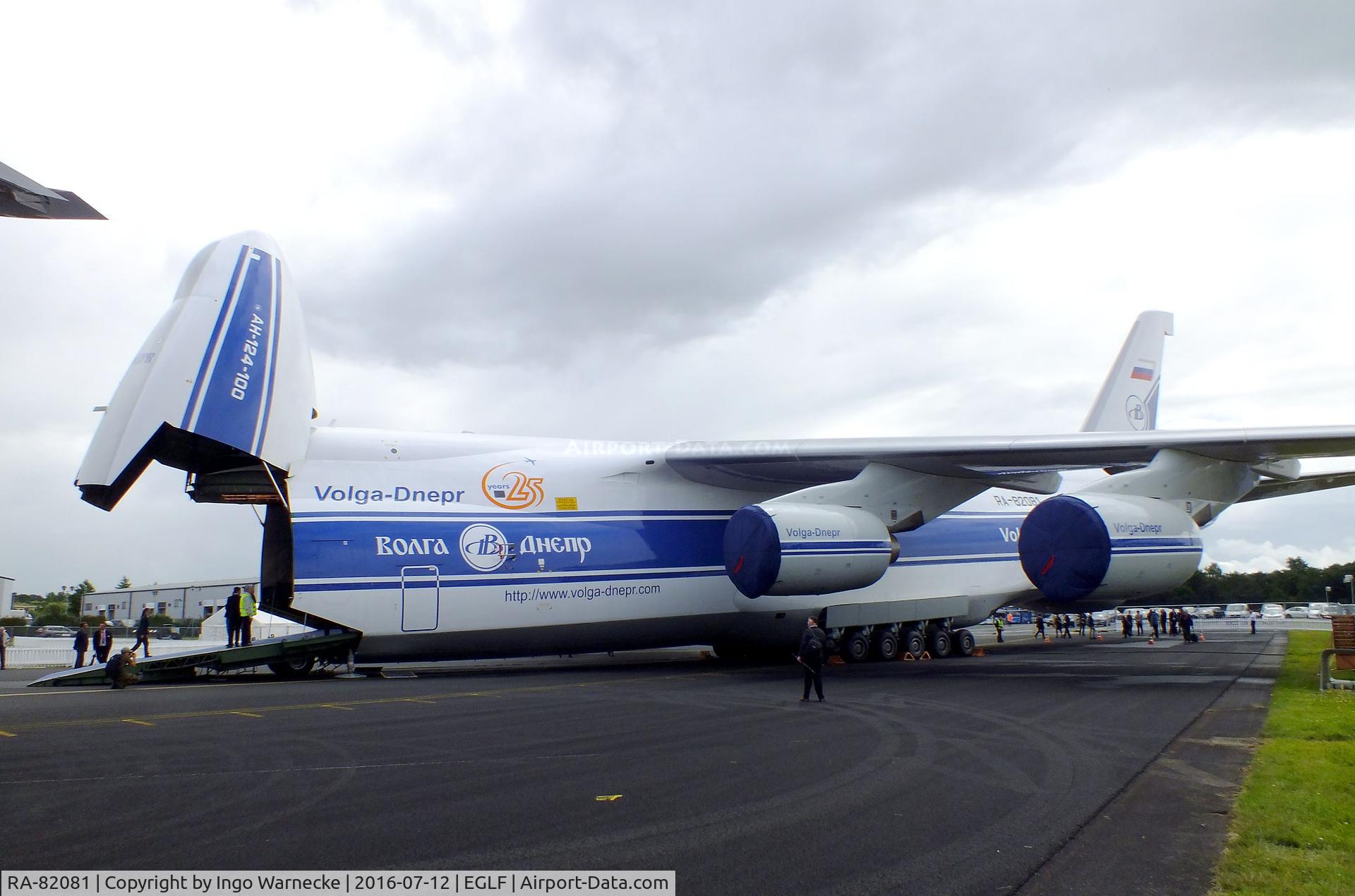 RA-82081, 2004 Antonov An-124-100M Ruslan C/N 9773051462165, Antonov An-124-100M Ruslan of Volga-Dnepr at Farnborough International 2016