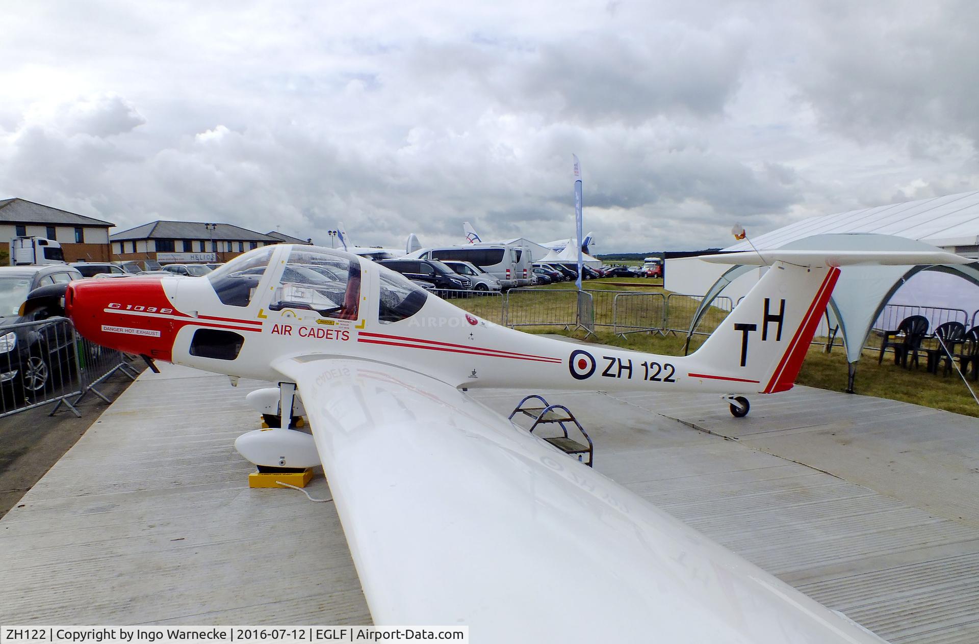 ZH122, Grob G-109B Vigilant T1 C/N 6515, Grob G.109B Vigilant T1 of the RAF at Farnborough International 2016