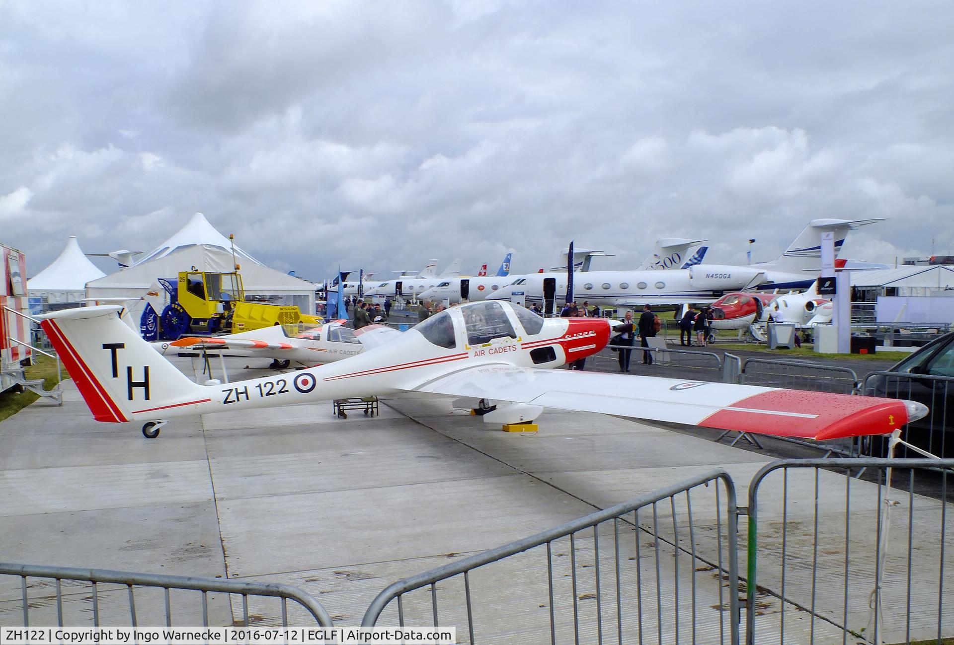 ZH122, Grob G-109B Vigilant T1 C/N 6515, Grob G.109B Vigilant T1 of the RAF at Farnborough International 2016