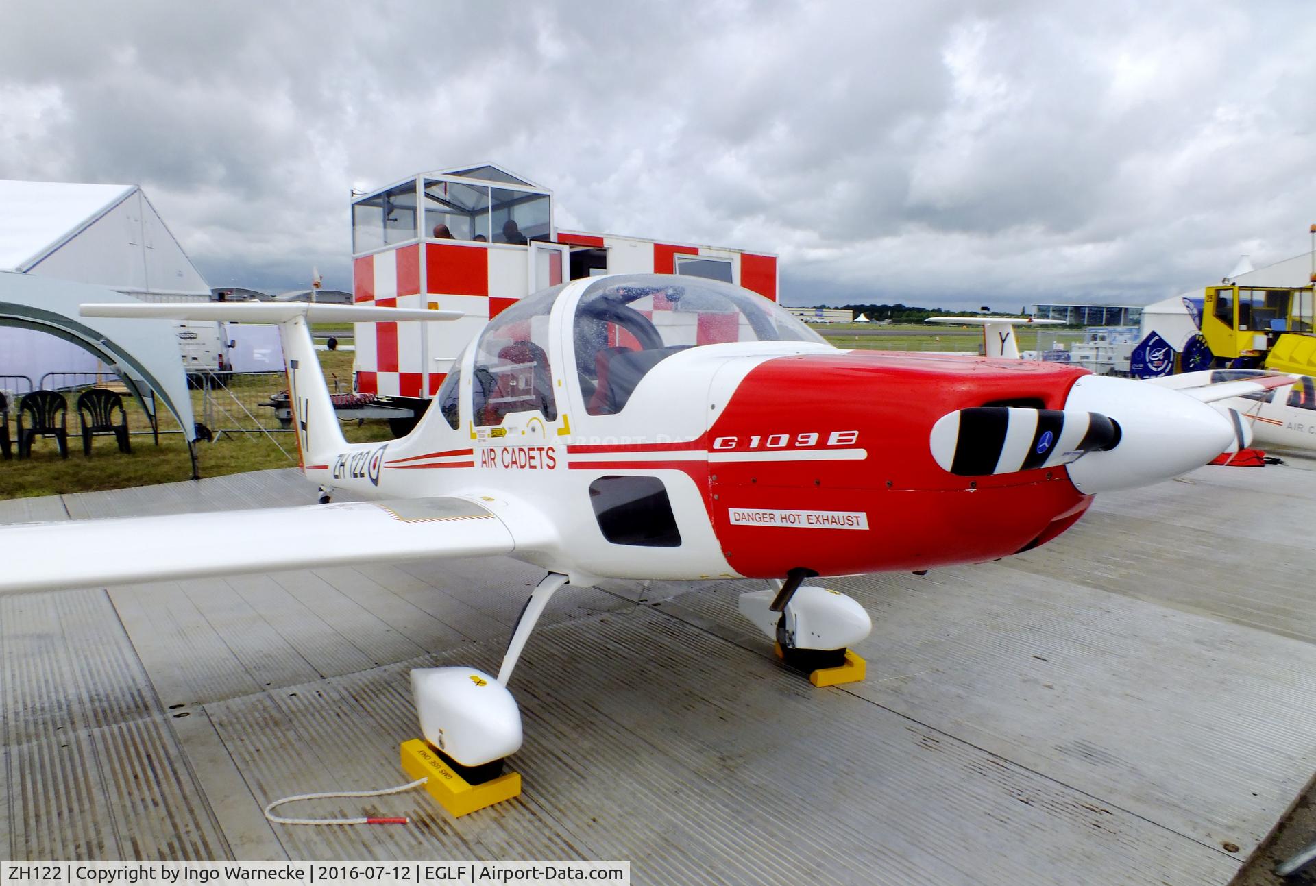 ZH122, Grob G-109B Vigilant T1 C/N 6515, Grob G.109B Vigilant T1 of the RAF at Farnborough International 2016